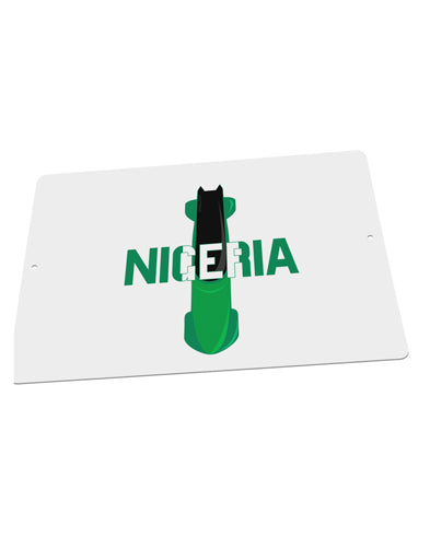 Nigeria Bobsled Large Aluminum Sign 12 x 18" - Landscape by TooLoud-TooLoud-18x12"-Davson Sales