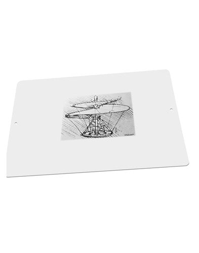 Helicopter Sketch Large Aluminum Sign 12 x 18" - Landscape-Aluminum Sign-TooLoud-18x12"-Davson Sales