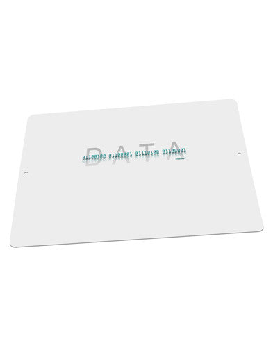 Binary Data Blue Large Aluminum Sign 12 x 18" - Landscape-Aluminum Sign-TooLoud-18x12"-Davson Sales