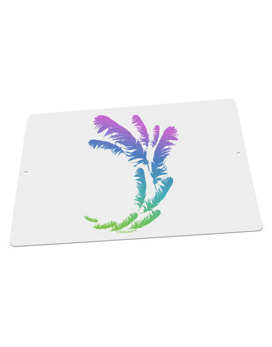 Tropical Feathers Large Aluminum Sign 12 x 18" - Landscape-Aluminum Sign-TooLoud-18x12"-Davson Sales