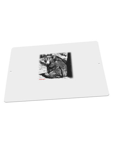 Creepy Black Bear Large Aluminum Sign 12 x 18" - Landscape-Aluminum Sign-TooLoud-18x12"-Davson Sales