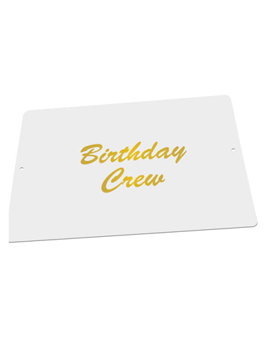 Birthday Crew Text Large Aluminum Sign 12 x 18" - Landscape by TooLoud-TooLoud-18x12"-Davson Sales