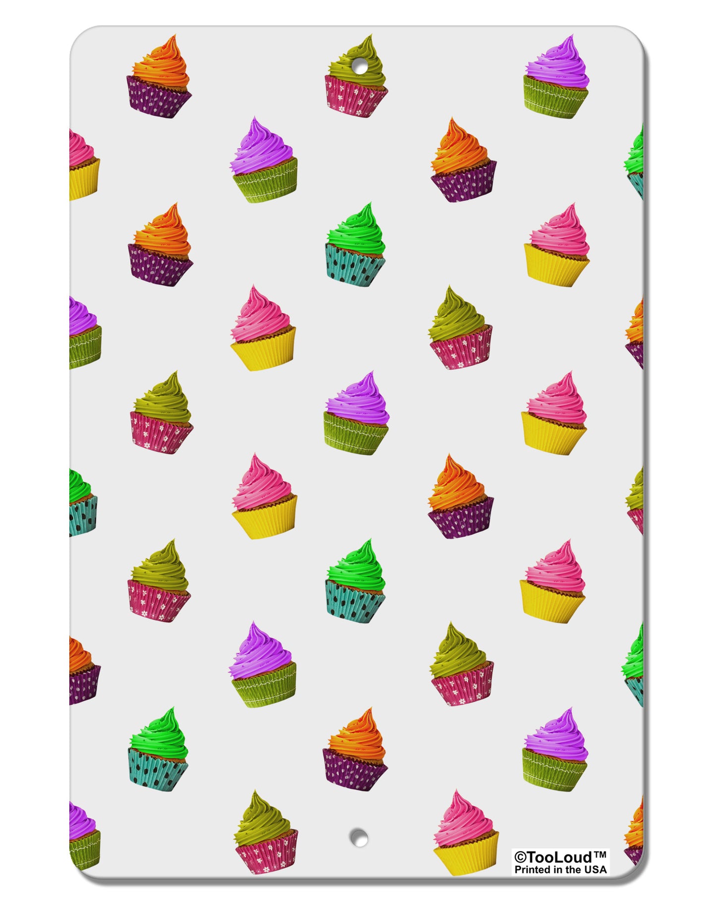 Real Cupcakes AOP Aluminum 8 x 12" Aluminum Sign All Over Print-Aluminum Sign-TooLoud-White-Davson Sales