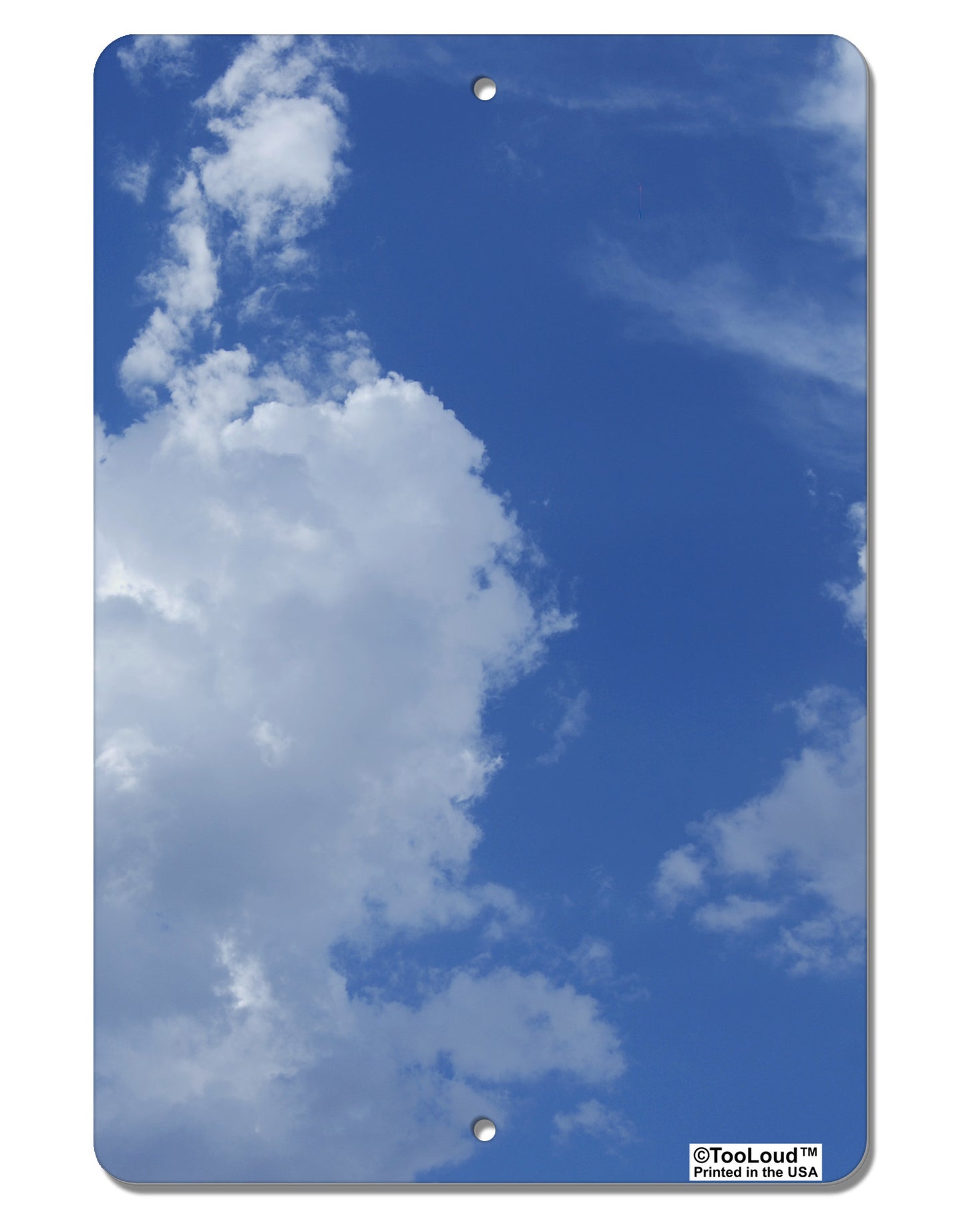 Clouds All Over Aluminum 8 x 12" Aluminum Sign All Over Print-Aluminum Sign-TooLoud-White-Davson Sales