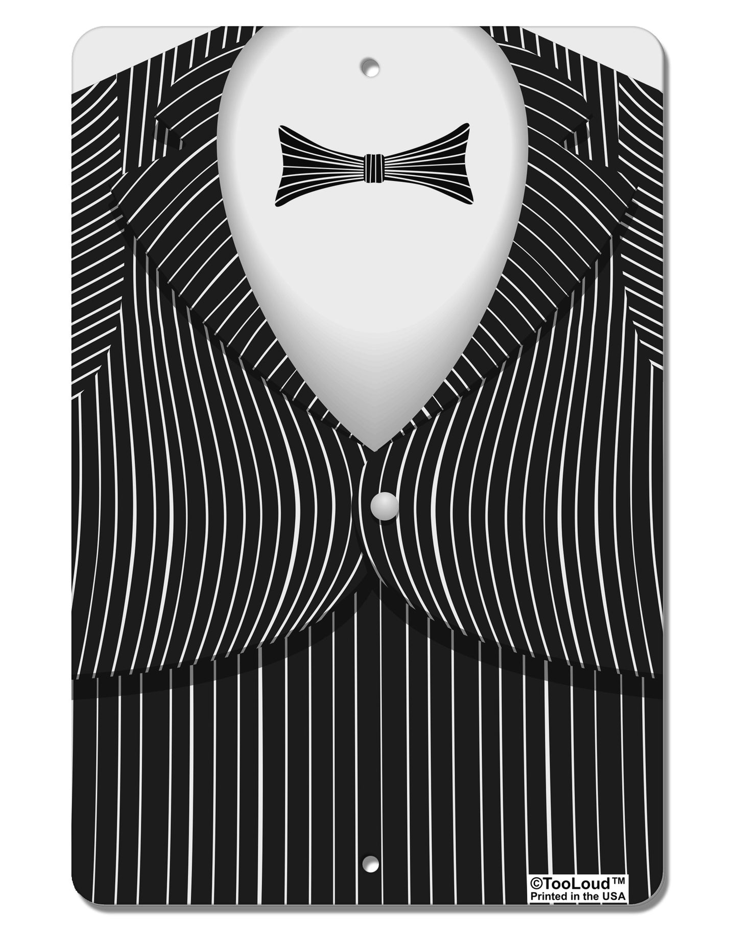 Skeleton Tuxedo Suit Costume Aluminum 8 x 12" Aluminum Sign All Over Print-Aluminum Sign-TooLoud-White-Davson Sales