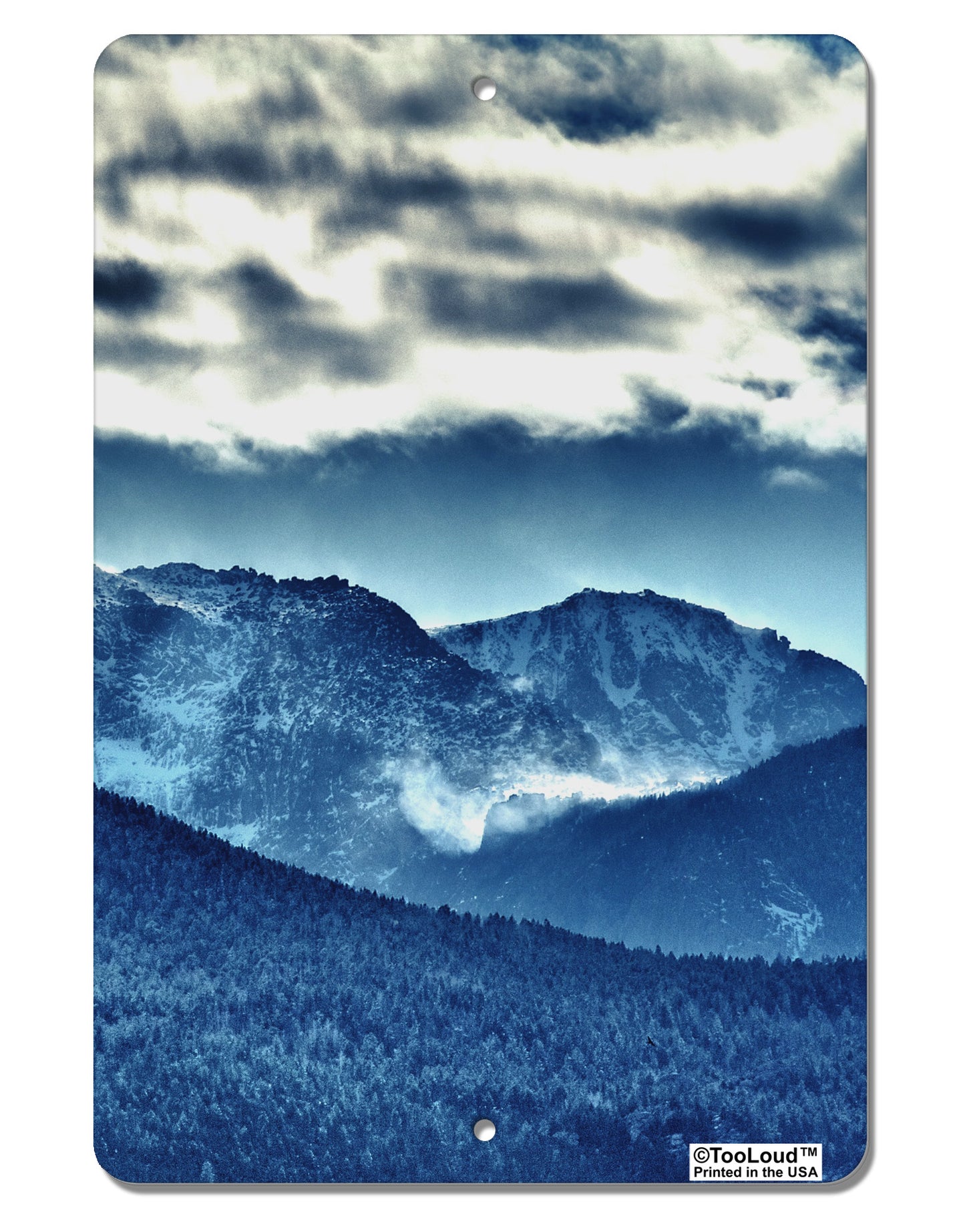 Mountain Landsscape All-Over Aluminum 8 x 12" Aluminum Sign All Over Print-Aluminum Sign-TooLoud-White-Davson Sales