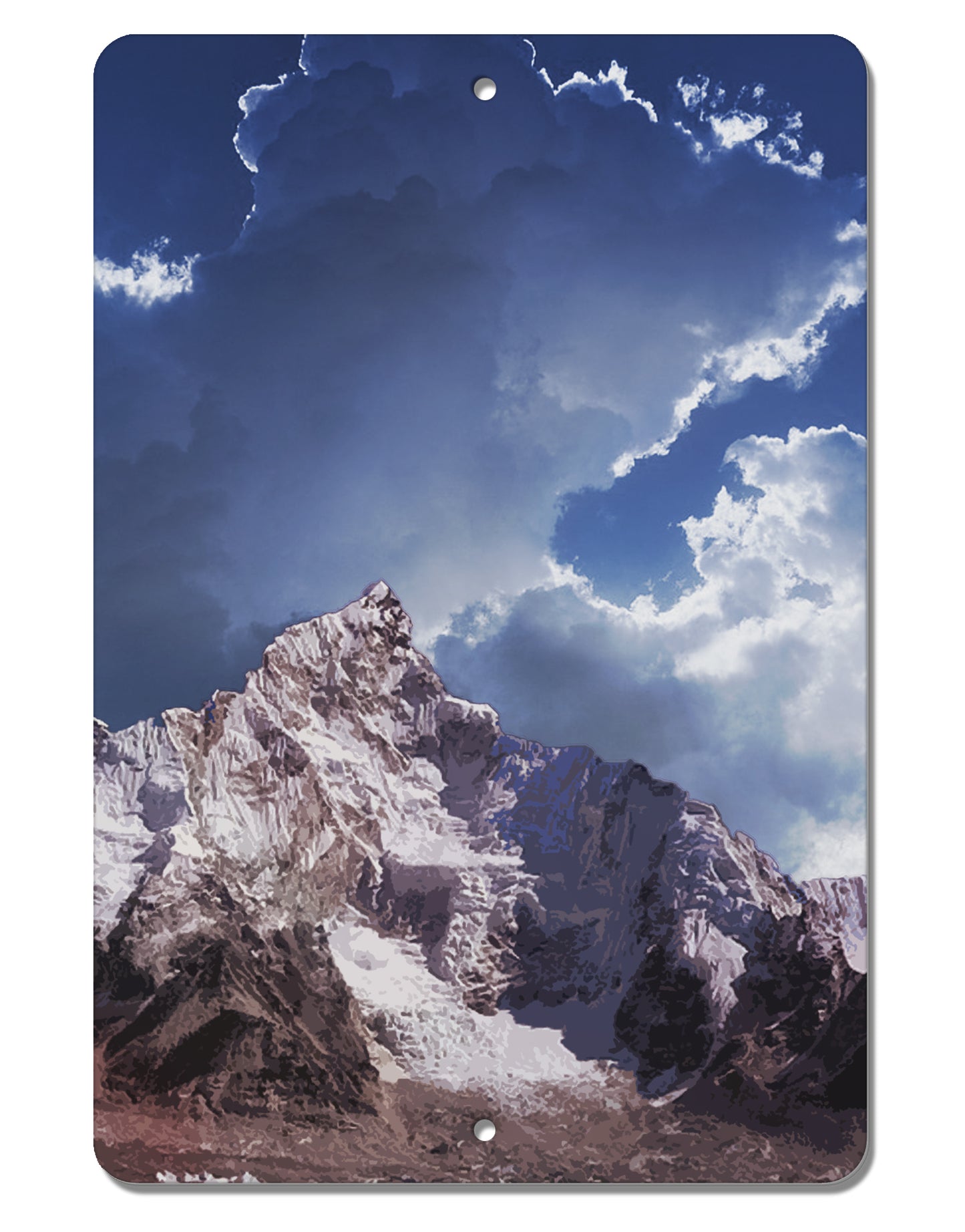 Mountain All Over Print Aluminum 8 x 12" Aluminum Sign All Over Print by TooLoud-Aluminum Sign-TooLoud-White-Davson Sales