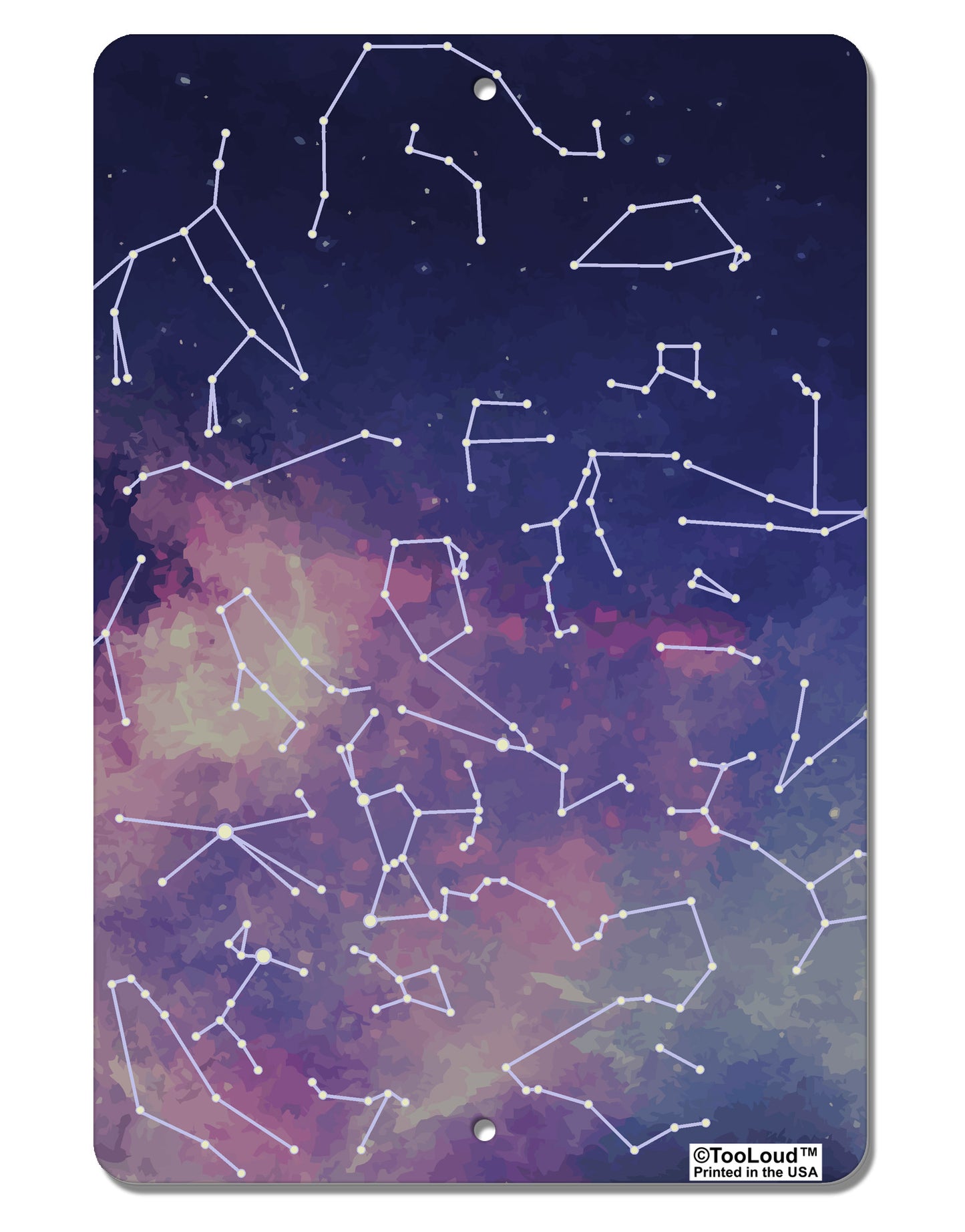 Constellations Color All Over Aluminum 8 x 12" Aluminum Sign All Over Print-Aluminum Sign-TooLoud-White-Davson Sales