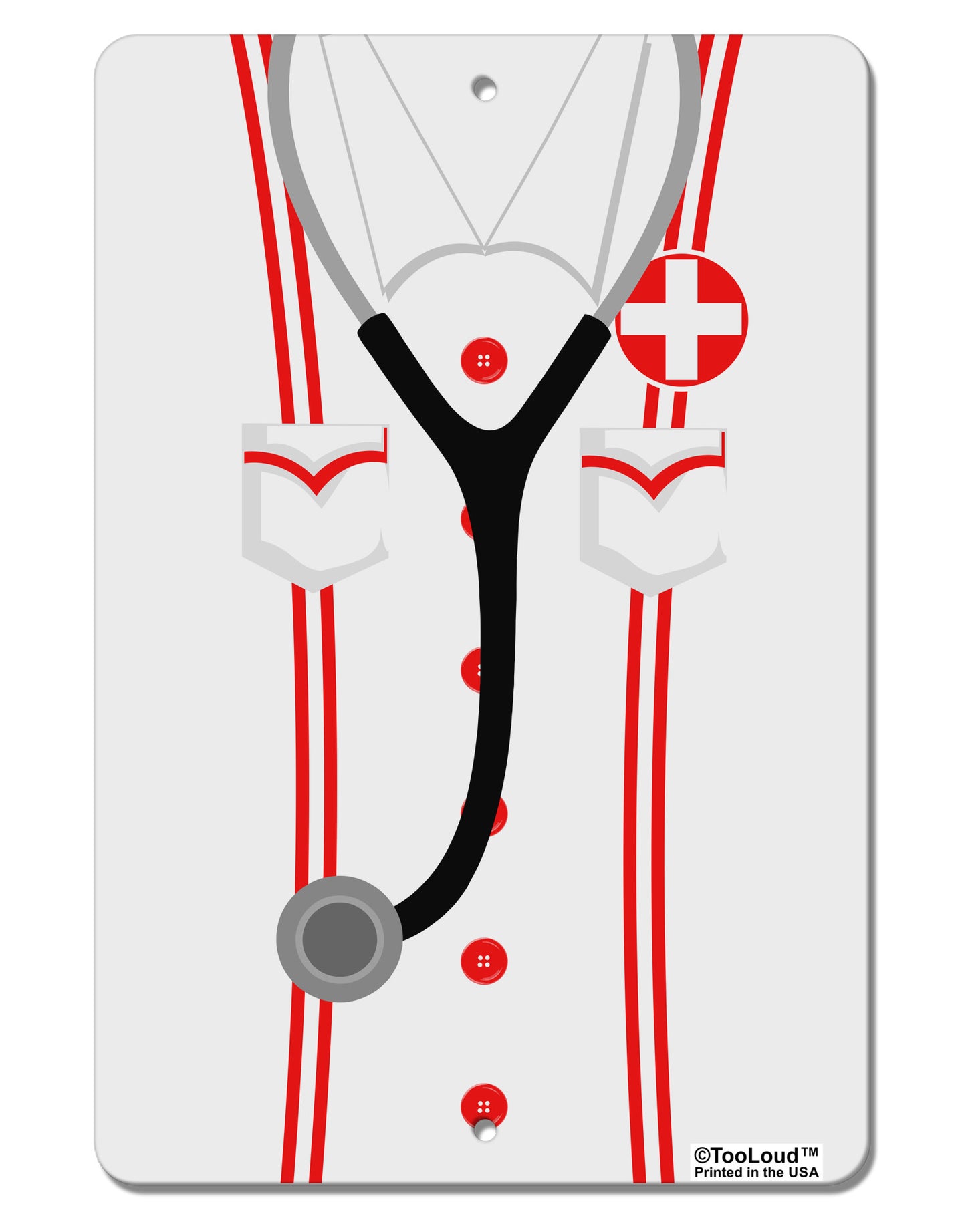 Nurse AOP Aluminum 8 x 12" Aluminum Sign All Over Print-Aluminum Sign-TooLoud-White-Davson Sales
