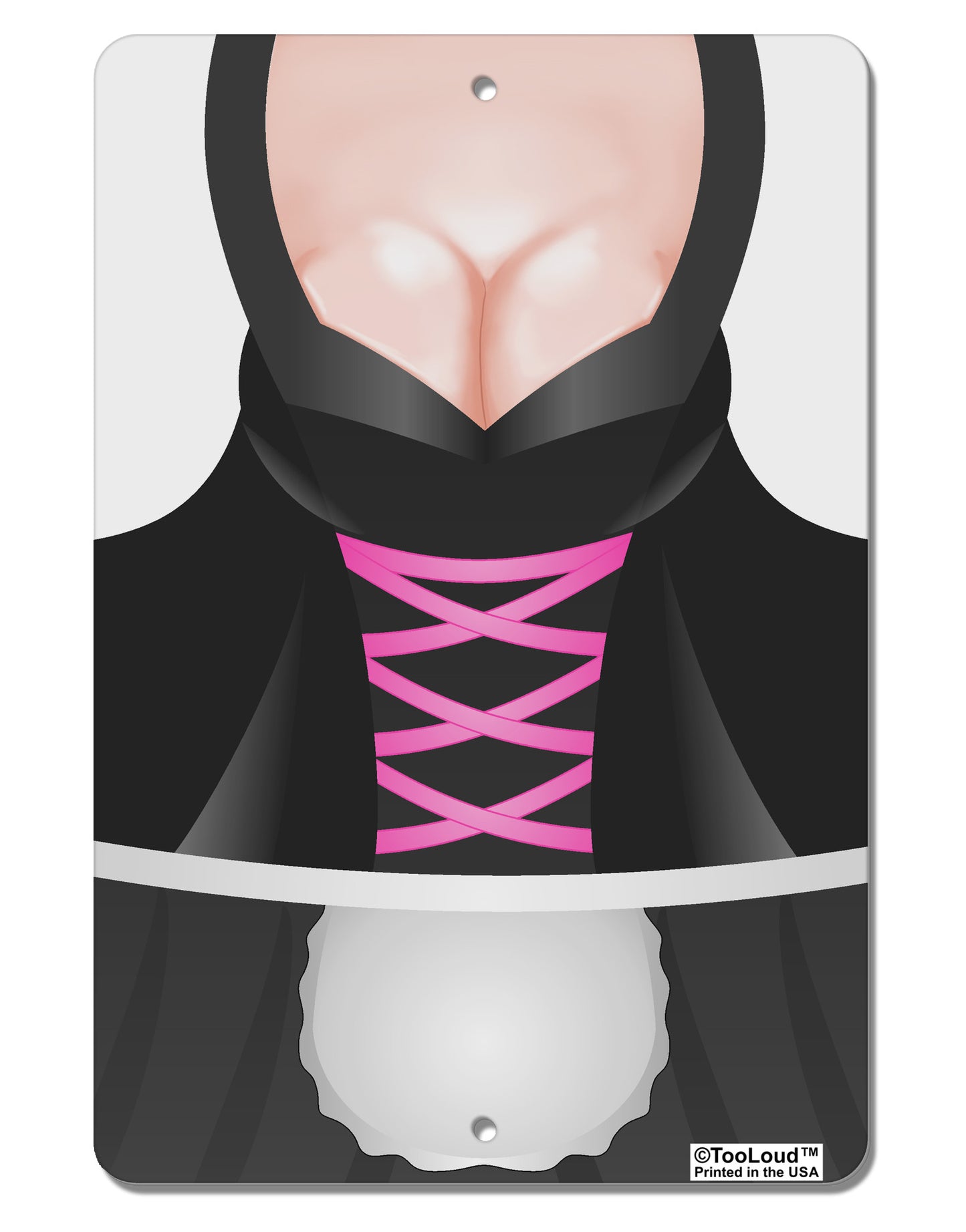 Sexy Dirndl Costume Black Aluminum 8 x 12" Aluminum Sign All Over Print by TooLoud-Aluminum Sign-TooLoud-White-Davson Sales