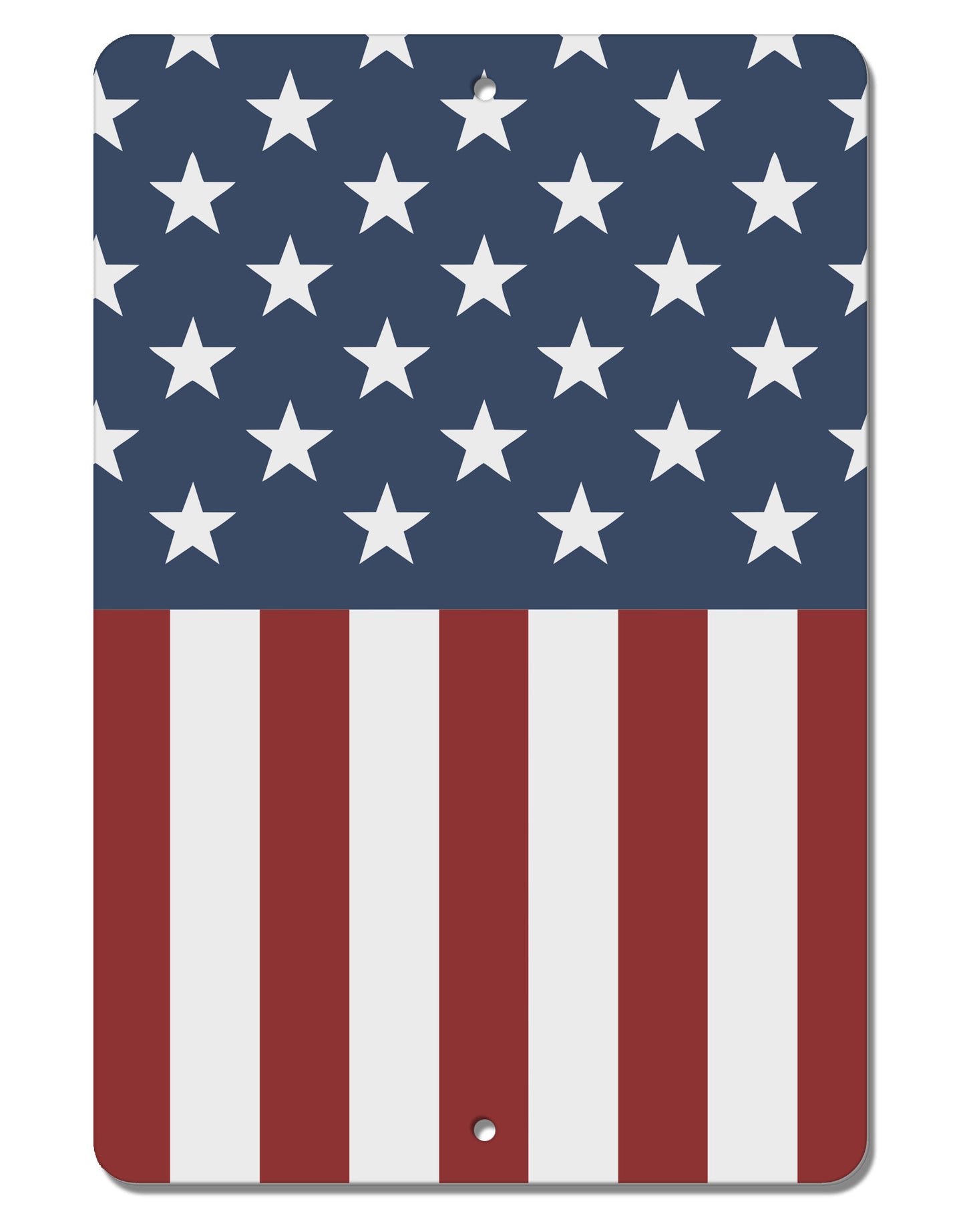 Stars and Stripes American Flag Aluminum 8 x 12" Aluminum Sign All Over Print-Aluminum Sign-TooLoud-White-Davson Sales