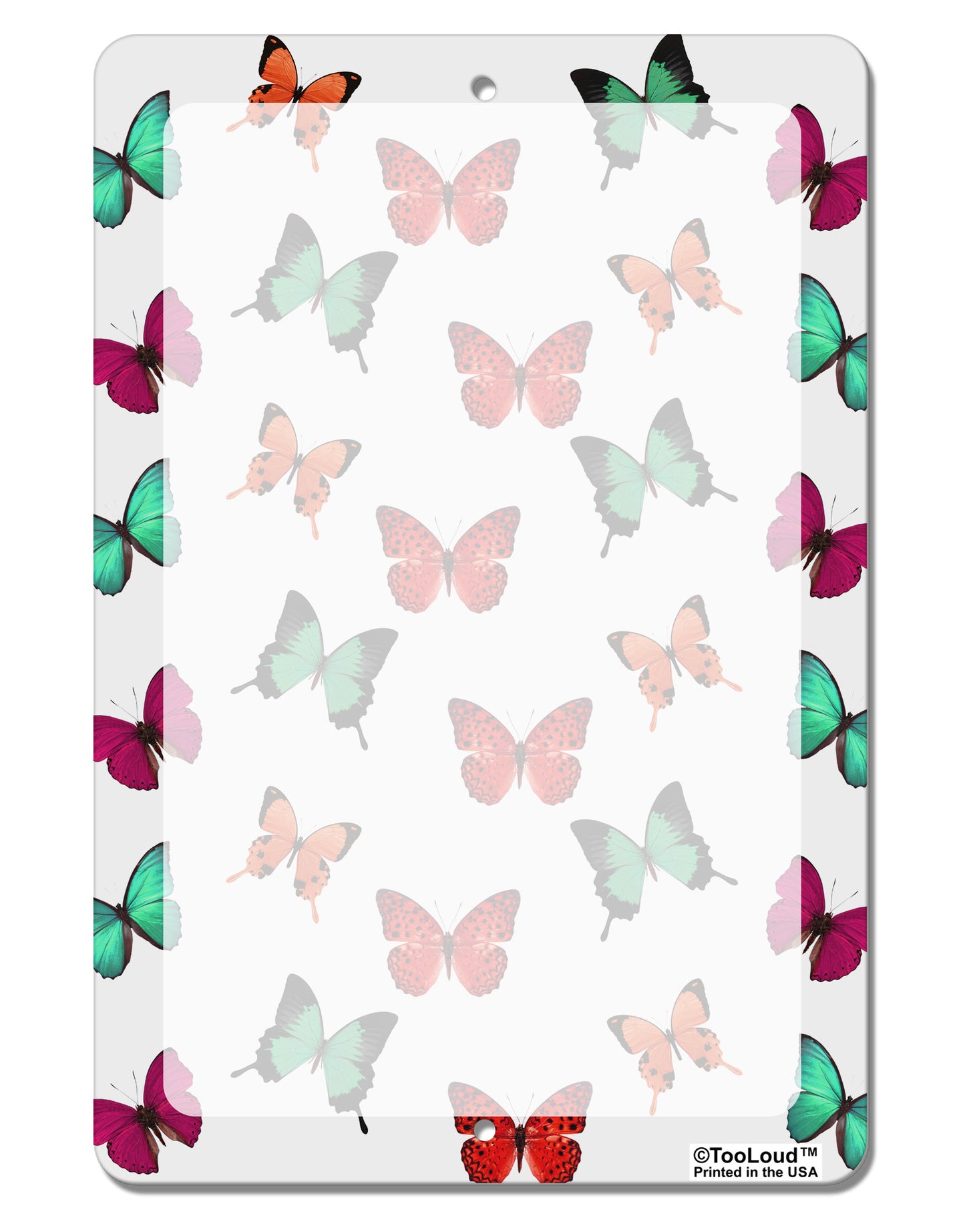 Pretty Butterflies AOP Aluminum 8 x 12" Dry Erase Board Sign All Over Print-Dry Erase Board-TooLoud-White-Davson Sales