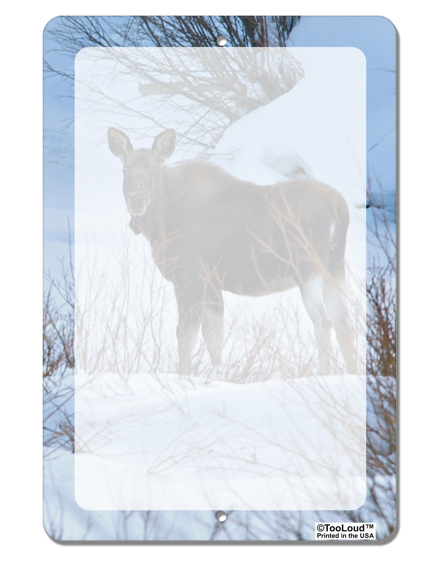 TooLoud Winter Scene All-Over-Print Aluminum 8 x 12" Dry Erase Board Sign All Over Print-Dry Erase Board-TooLoud-White-Davson Sales