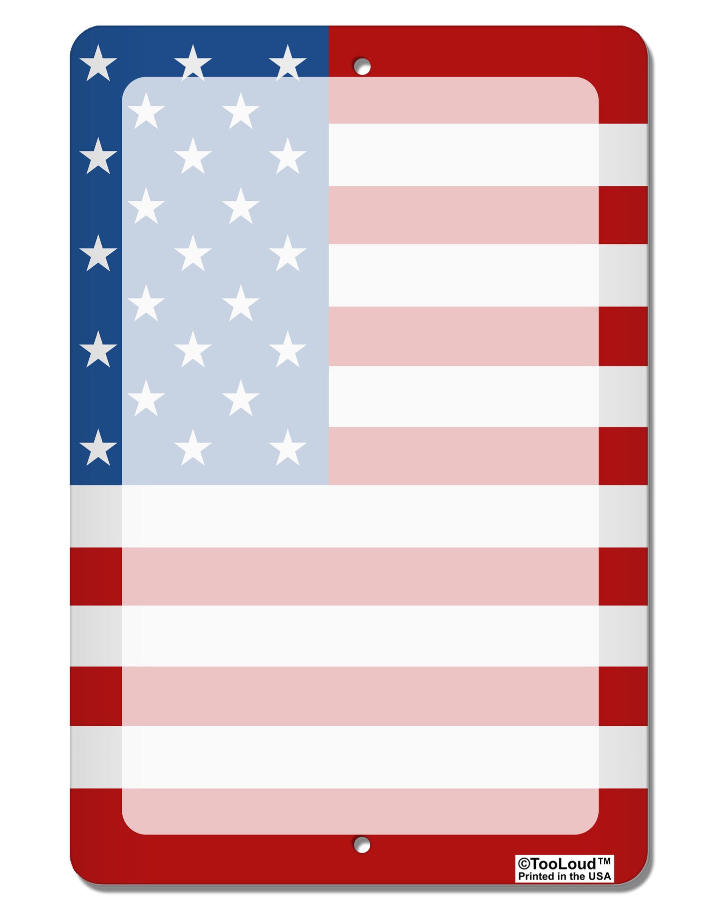 TooLoud USA Flag AOP Aluminum 8 x 12" Dry Erase Board Sign All Over Print-Dry Erase Board-TooLoud-White-Davson Sales