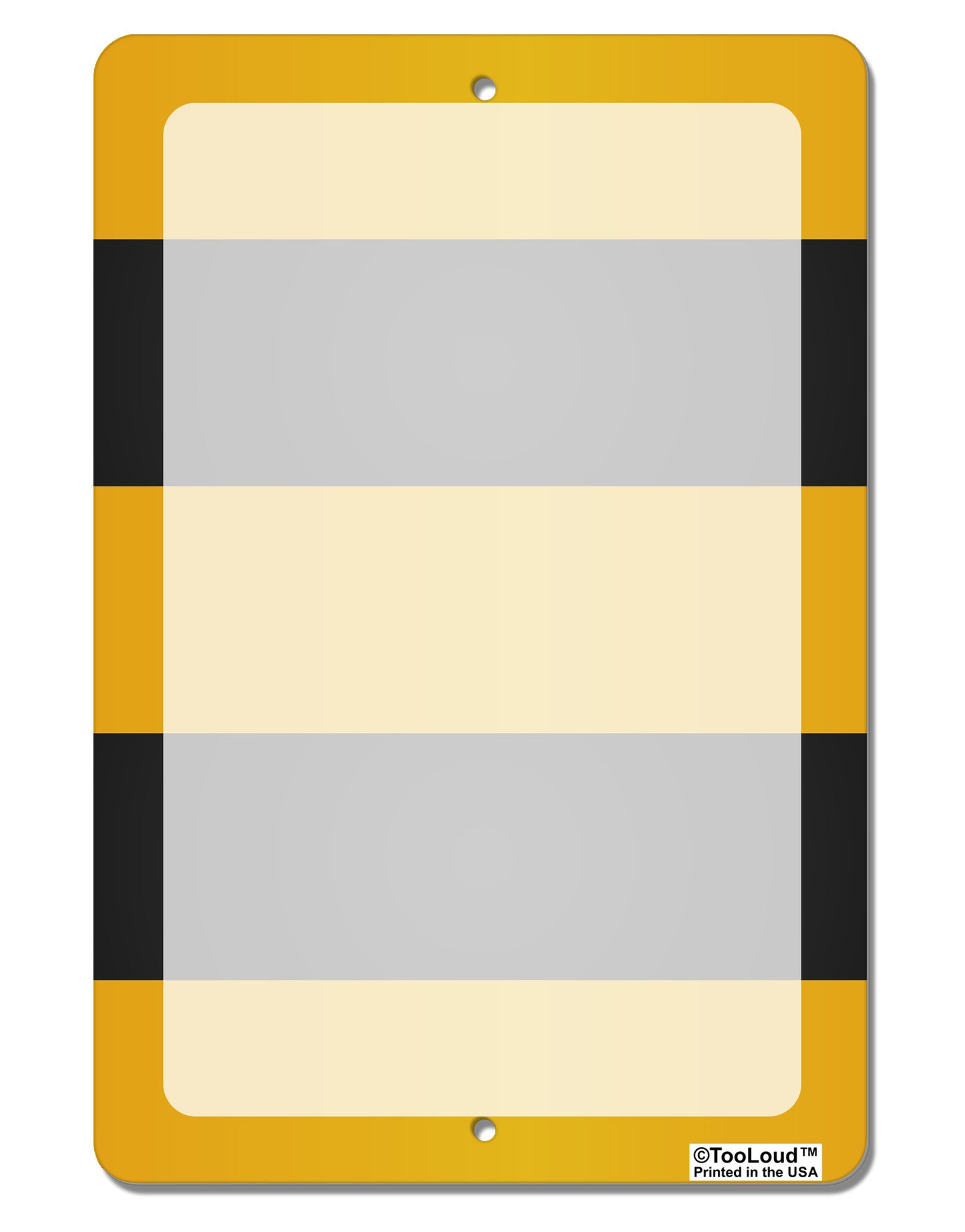 Bee Stripe Costume Aluminum 8 x 12" Dry Erase Board Sign All Over Print-Dry Erase Board-TooLoud-White-Davson Sales