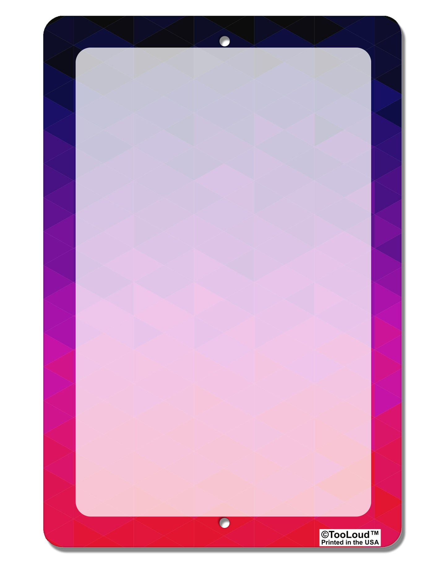 Geometric Gradient AOP Aluminum 8 x 12" Dry Erase Board Sign All Over Print by TooLoud-Dry Erase Board-TooLoud-White-Davson Sales