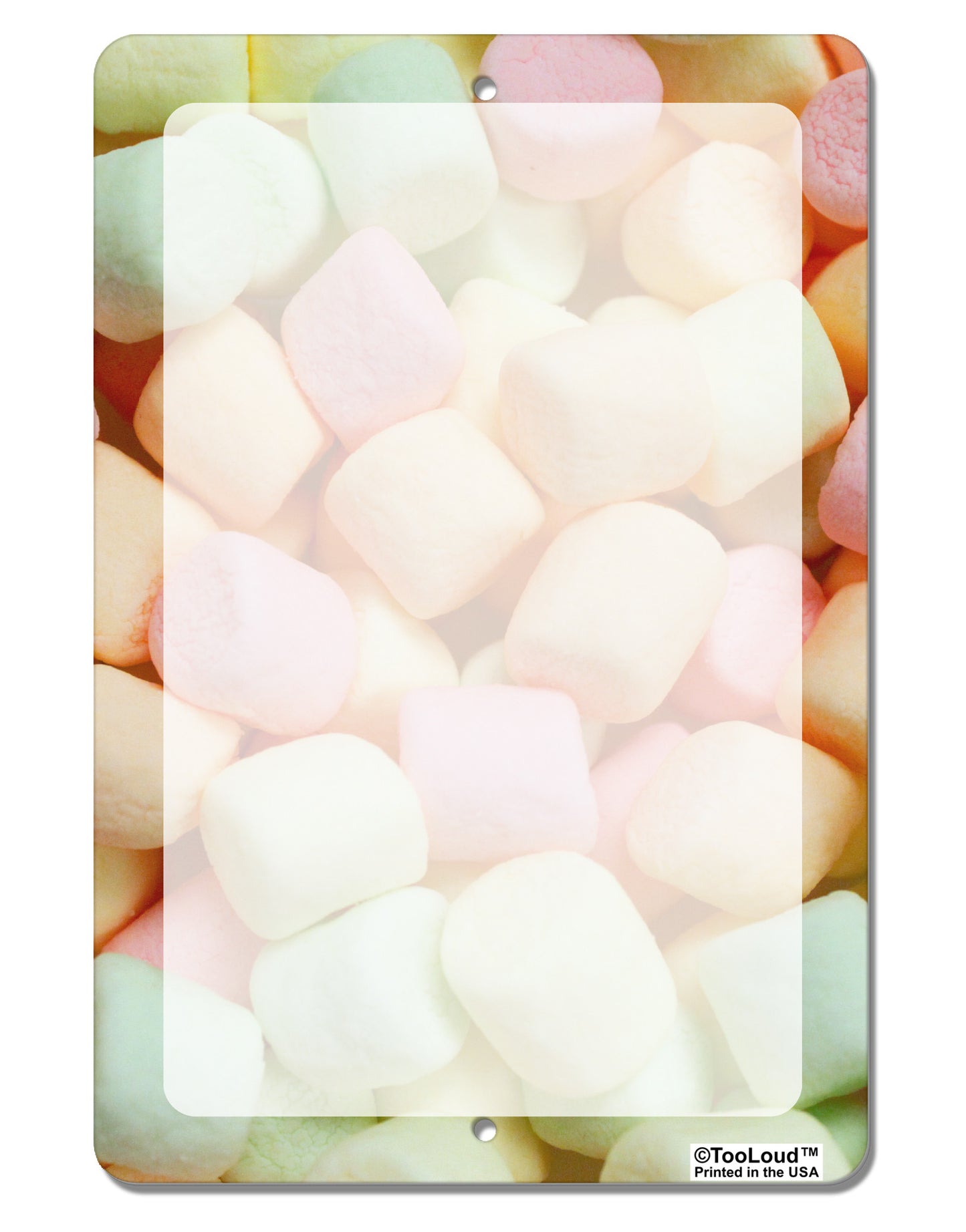 Marshmallows All Over Aluminum 8 x 12" Dry Erase Board Sign All Over Print-Dry Erase Board-TooLoud-White-Davson Sales
