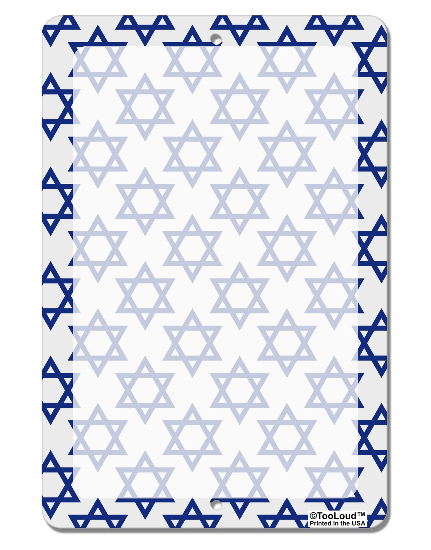 Stars of David Jewish Aluminum 8 x 12" Dry Erase Board Sign All Over Print by TooLoud-Dry Erase Board-TooLoud-White-Davson Sales
