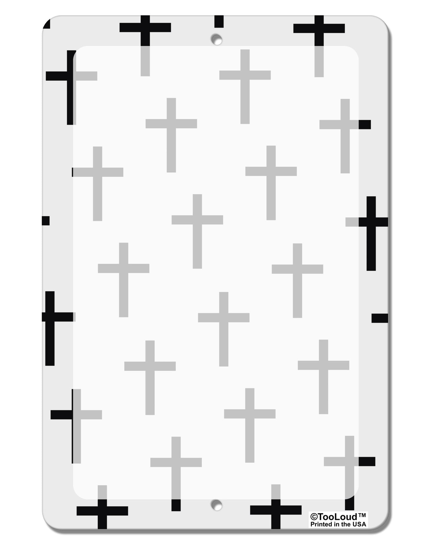 Christian Crosses Aluminum 8 x 12" Dry Erase Board Sign All Over Print-Dry Erase Board-TooLoud-White-Davson Sales