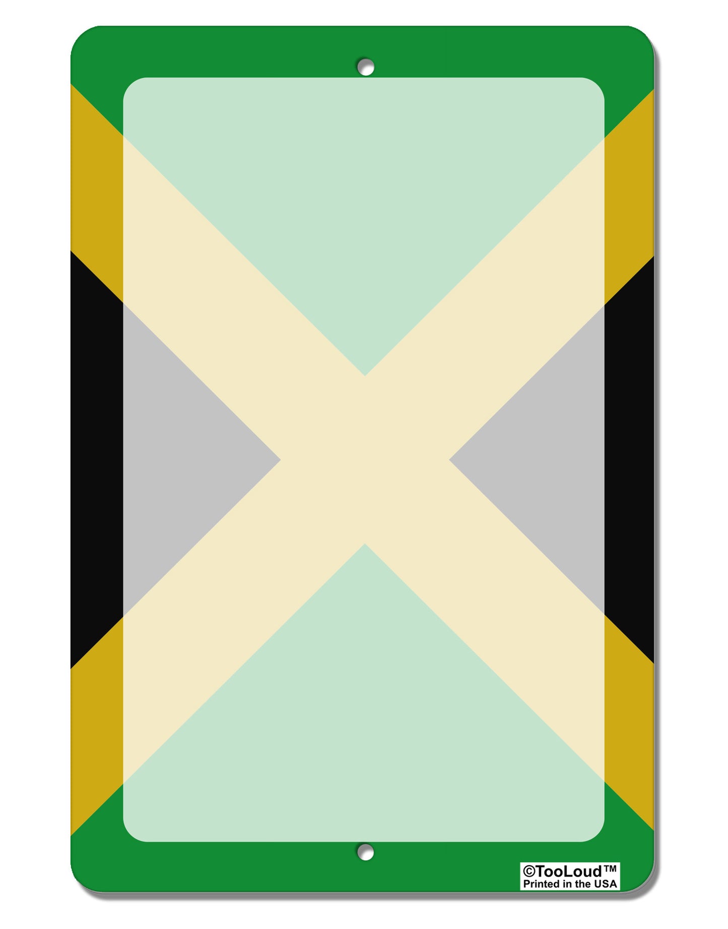 Jamaica Flag AOP Aluminum 8 x 12" Dry Erase Board Sign All Over Print-Dry Erase Board-TooLoud-White-Davson Sales