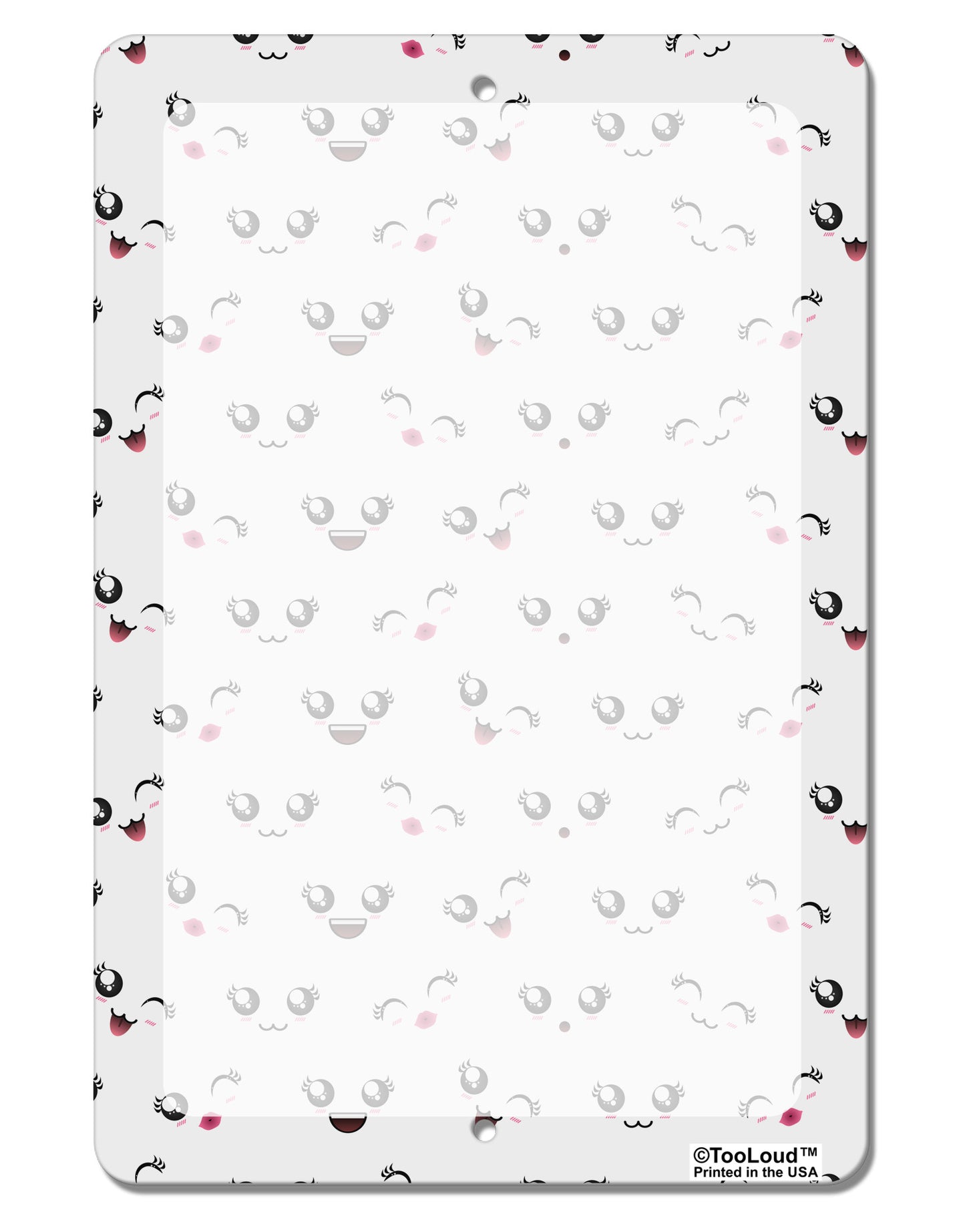 Kyu-T Faces AOP Aluminum 8 x 12" Dry Erase Board Sign All Over Print by TooLoud-Dry Erase Board-TooLoud-White-Davson Sales