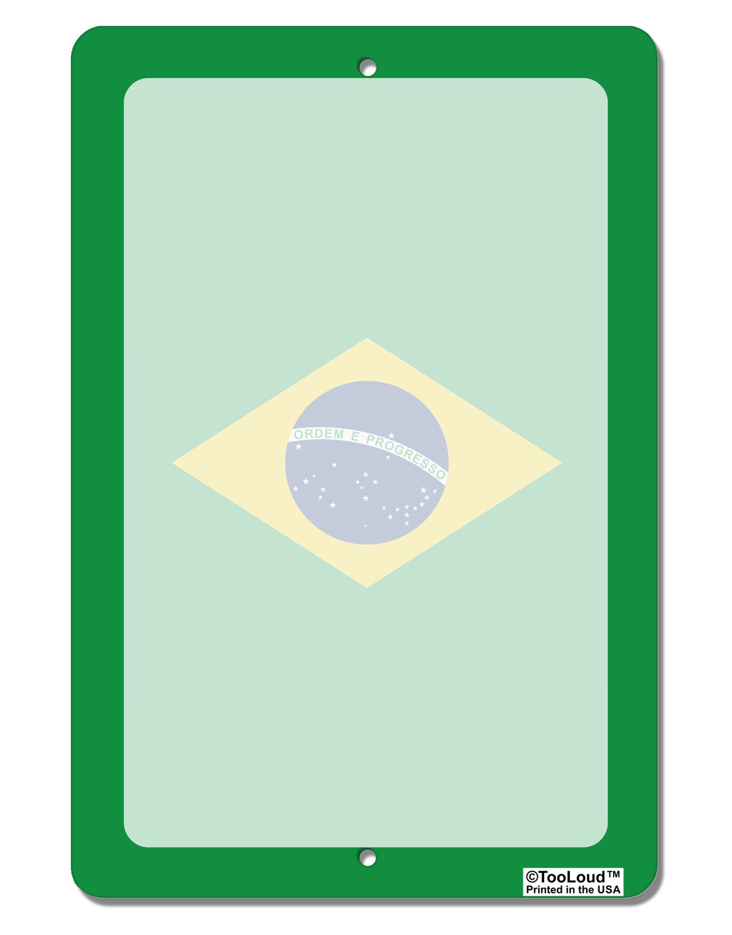 Brazil Flag AOP Aluminum 8 x 12" Dry Erase Board Sign All Over Print-Dry Erase Board-TooLoud-White-Davson Sales