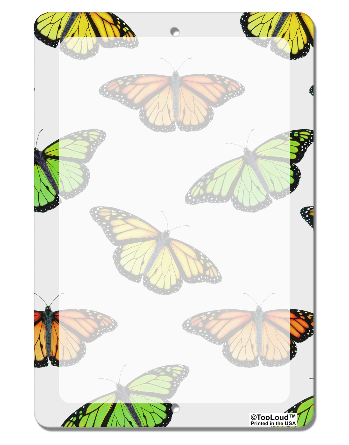 Monarch Butterflies AOP Aluminum 8 x 12" Dry Erase Board Sign All Over Print-Dry Erase Board-TooLoud-White-Davson Sales