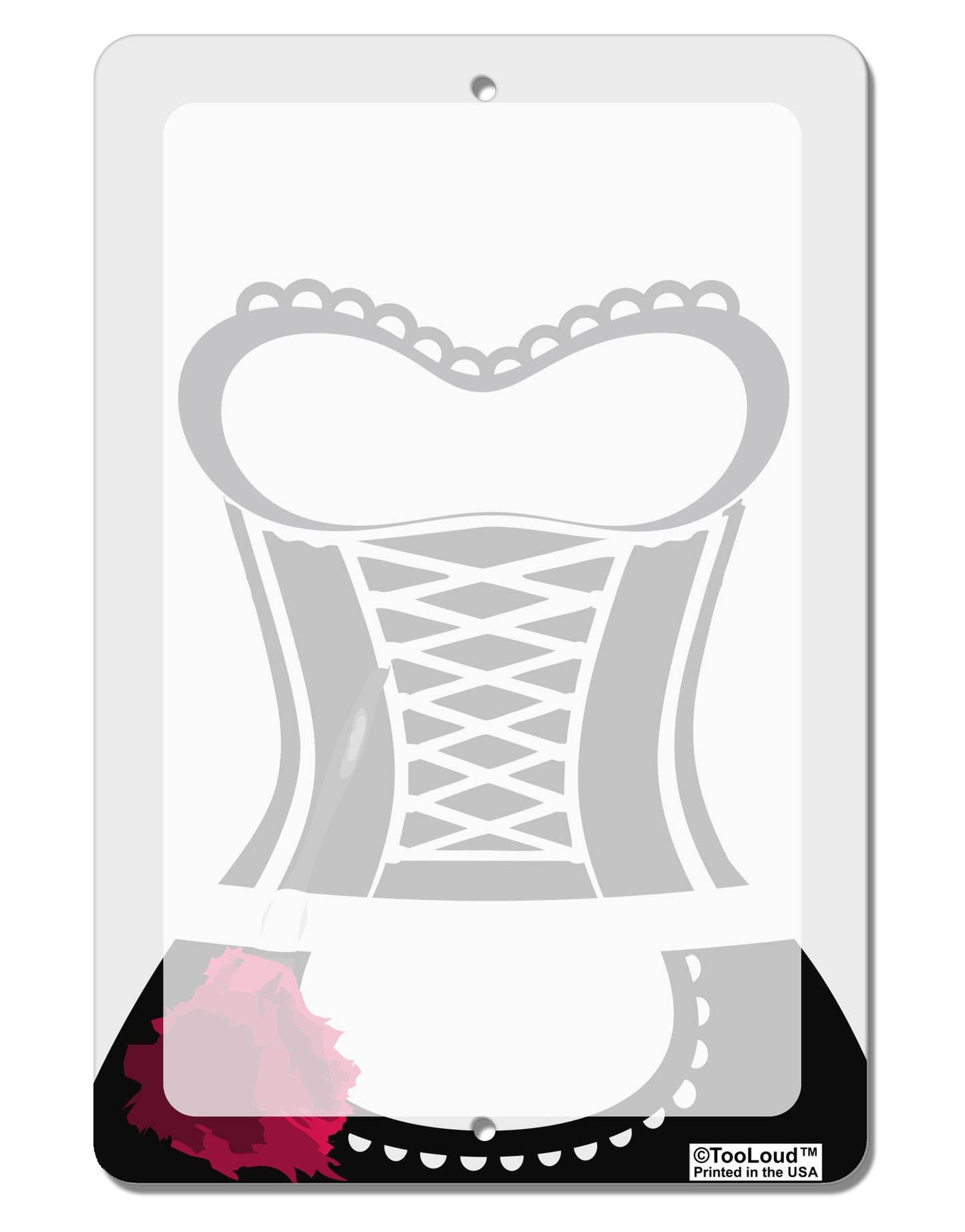 French Maid AOP Aluminum 8 x 12" Dry Erase Board Sign All Over Print-Dry Erase Board-TooLoud-White-Davson Sales