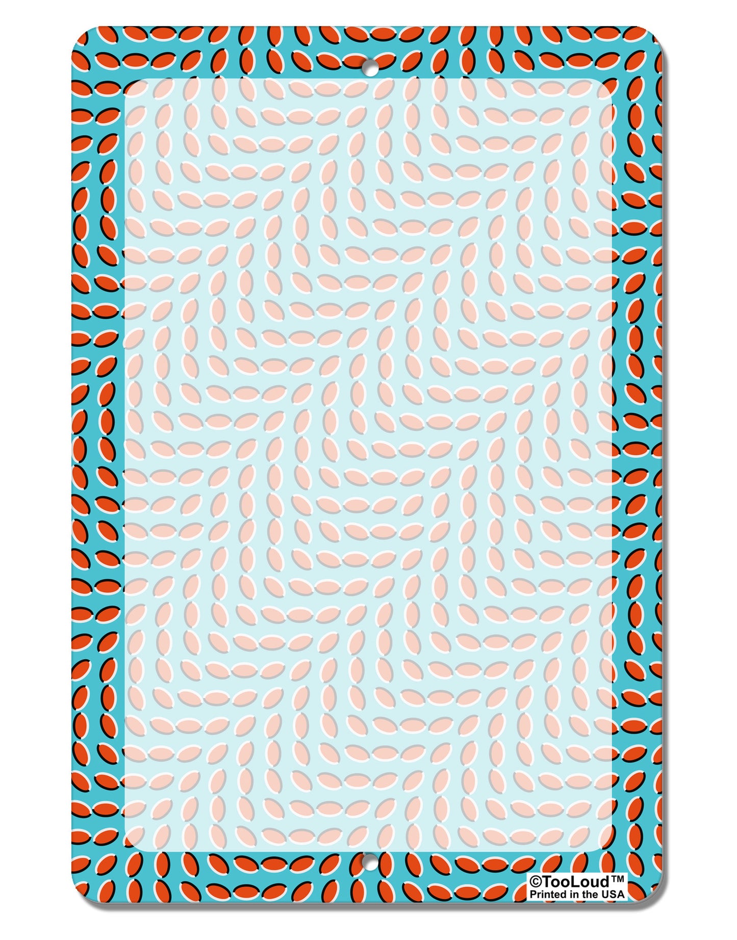 Swimming Fish Optical Illusion Aluminum 8 x 12" Dry Erase Board Sign All Over Print-Dry Erase Board-TooLoud-White-Davson Sales