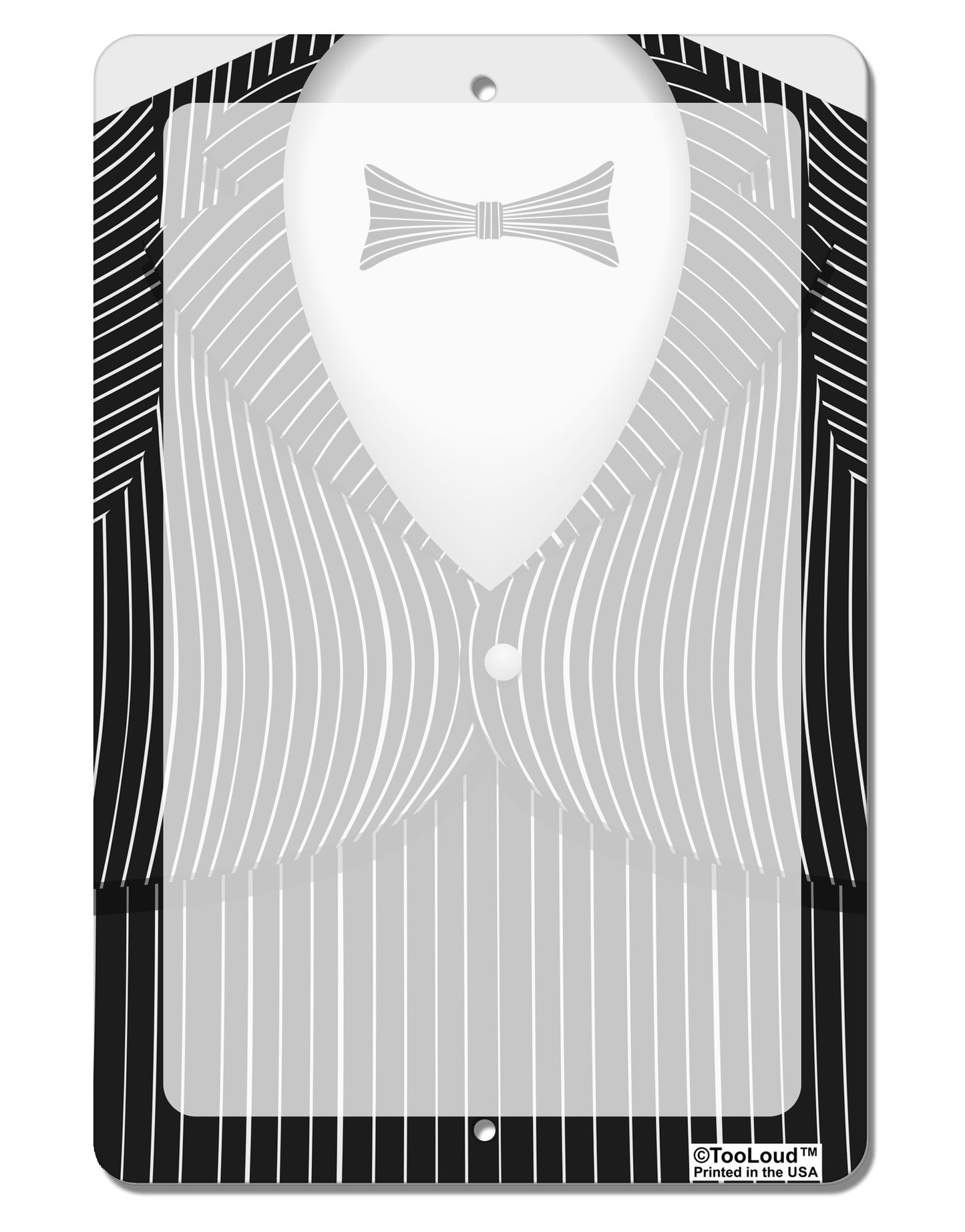 Skeleton Tuxedo Suit Costume Aluminum 8 x 12" Dry Erase Board Sign All Over Print-Dry Erase Board-TooLoud-White-Davson Sales