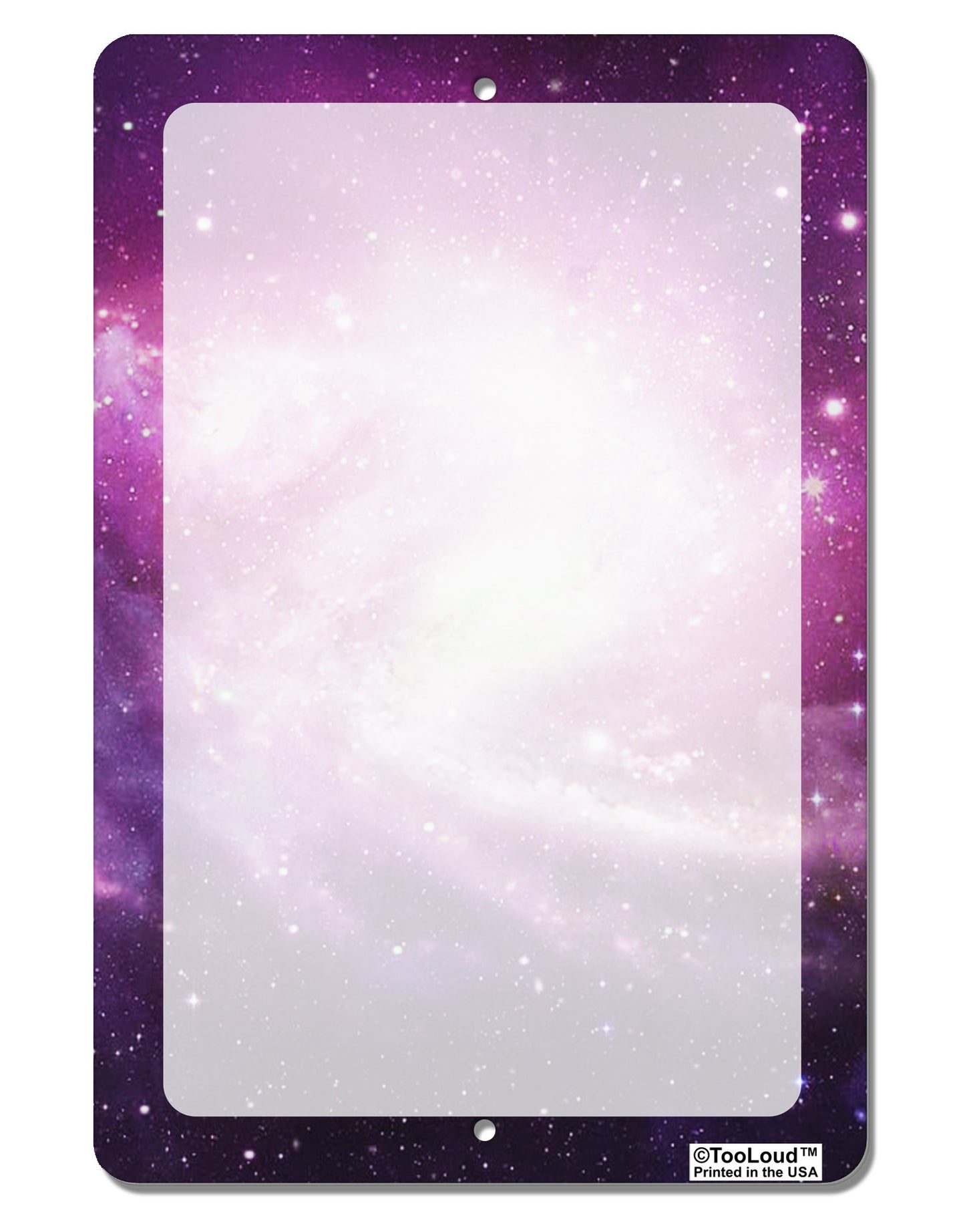 Purple Galaxy AOP Aluminum 8 x 12" Dry Erase Board Sign All Over Print-Dry Erase Board-TooLoud-White-Davson Sales