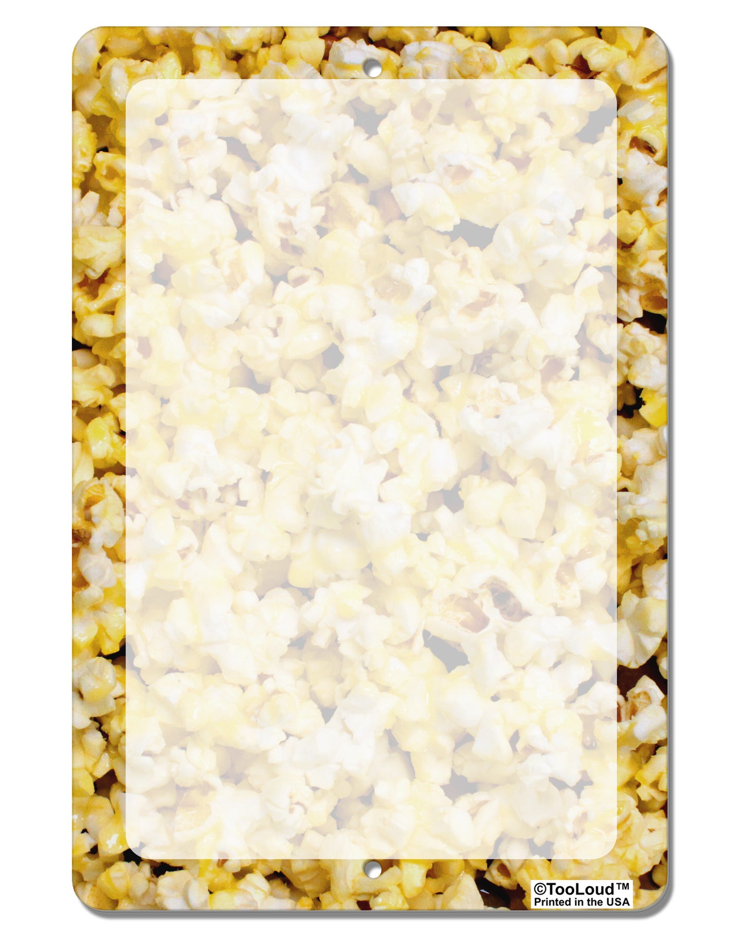 Popcorn All Over Aluminum 8 x 12" Dry Erase Board Sign All Over Print-Dry Erase Board-TooLoud-White-Davson Sales