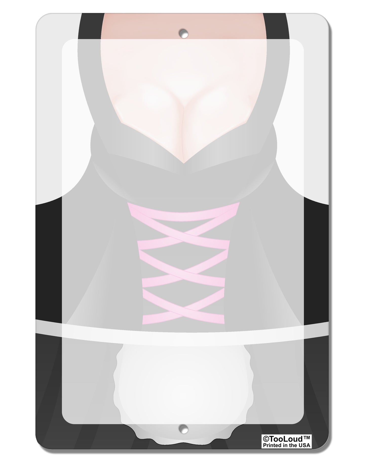 Sexy Dirndl Costume Black Aluminum 8 x 12" Dry Erase Board Sign All Over Print by TooLoud-Dry Erase Board-TooLoud-White-Davson Sales