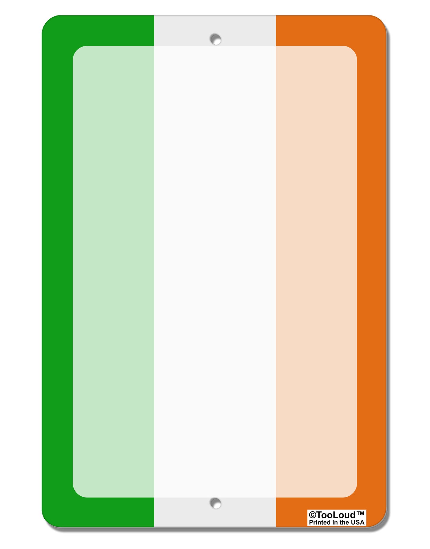Irish Flag - Flag of Ireland Aluminum 8 x 12" Dry Erase Board Sign All Over Print-Dry Erase Board-TooLoud-White-Davson Sales