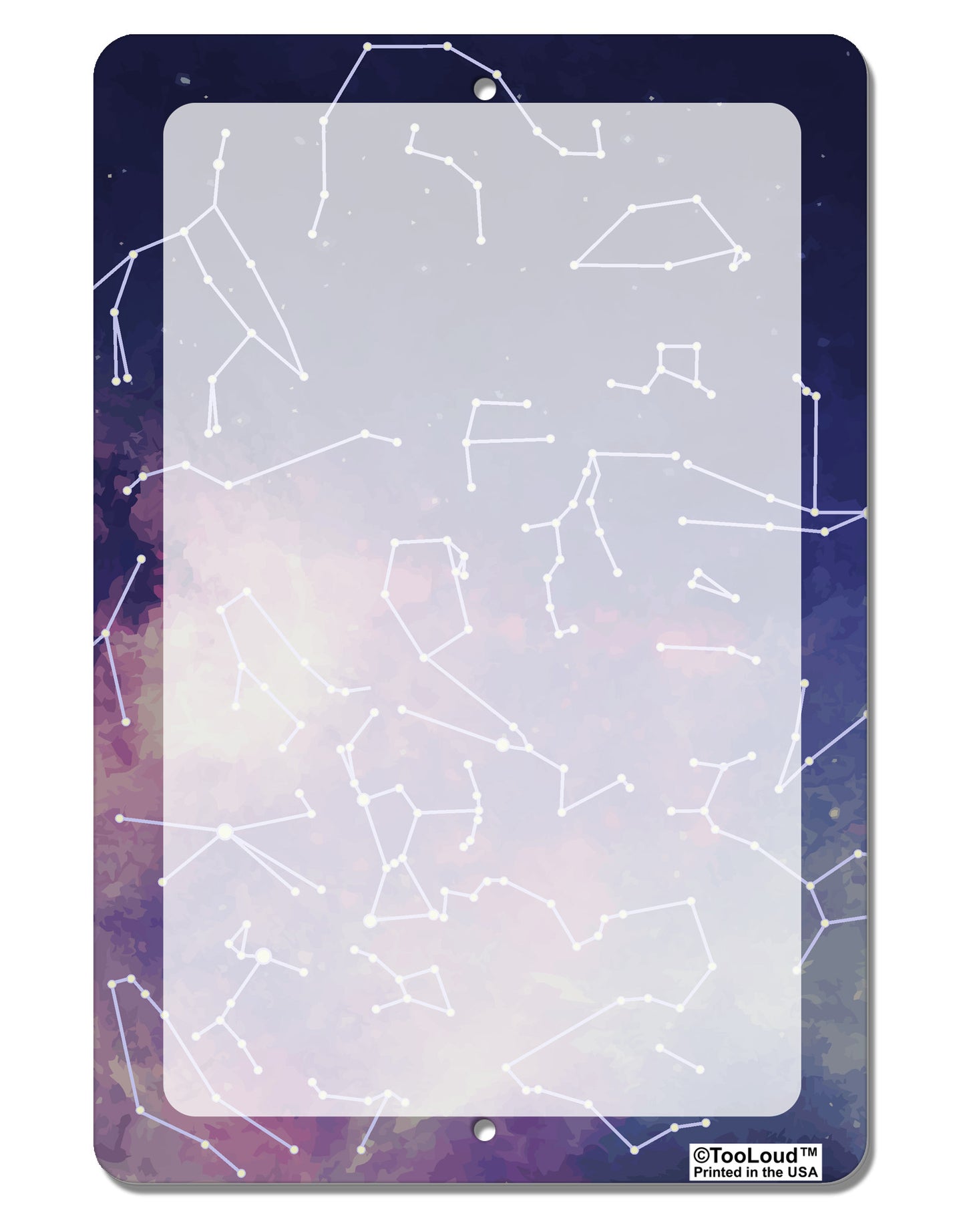 Constellations Color All Over Aluminum 8 x 12" Dry Erase Board Sign All Over Print-Dry Erase Board-TooLoud-White-Davson Sales