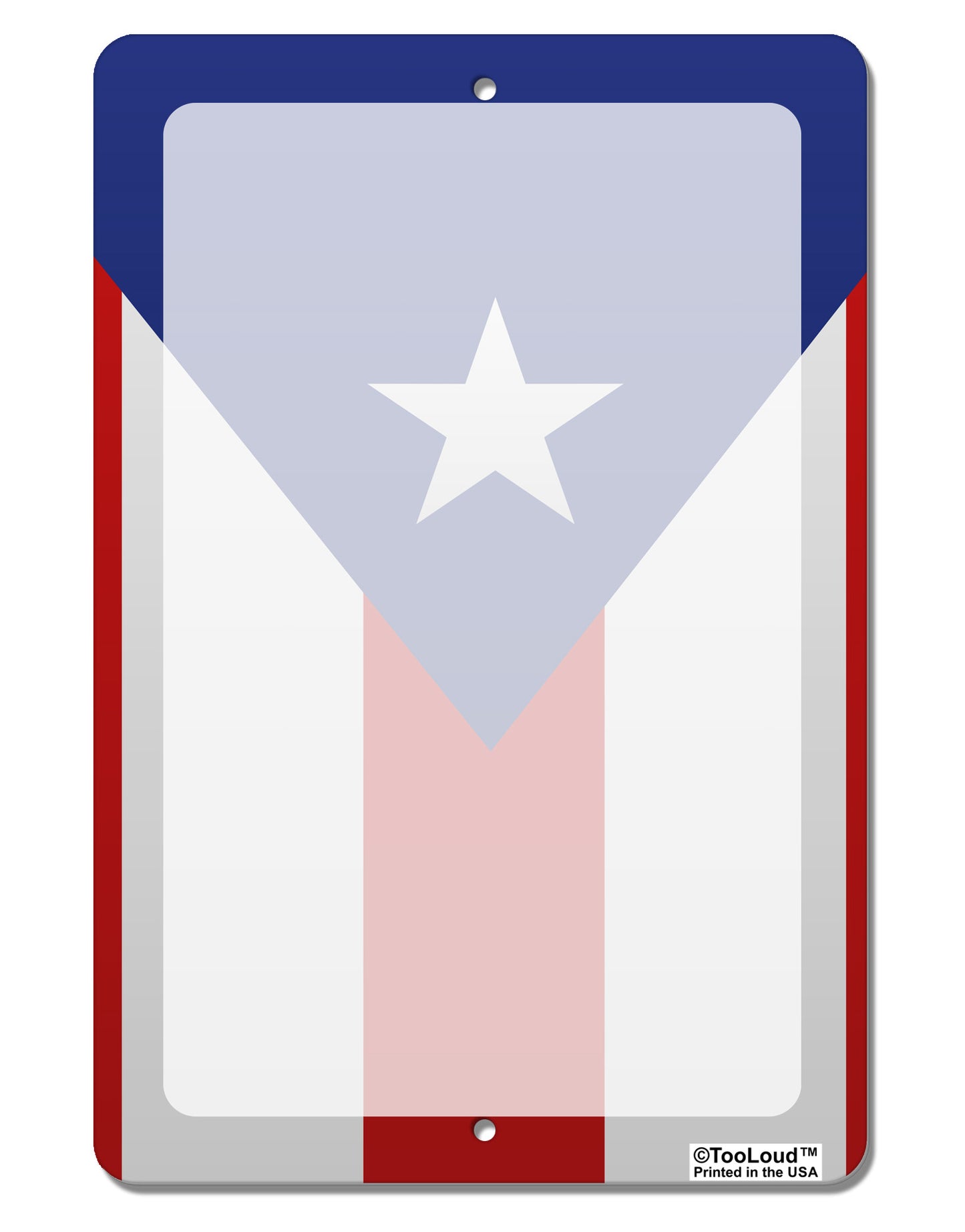Puerto Rico Flag AOP Aluminum 8 x 12" Dry Erase Board Sign All Over Print-Dry Erase Board-TooLoud-White-Davson Sales