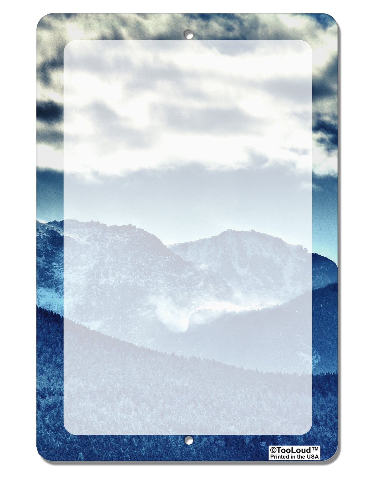 Mountain Landsscape All-Over Aluminum 8 x 12" Dry Erase Board Sign All Over Print-Dry Erase Board-TooLoud-White-Davson Sales