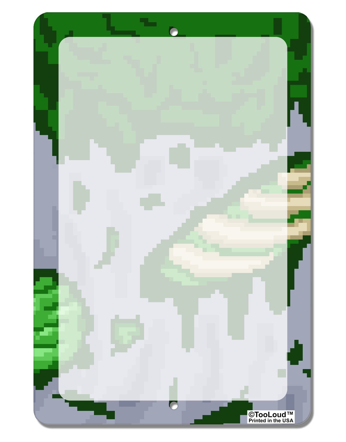 Pixel Zombie Costume Green Aluminum 8 x 12" Dry Erase Board Sign All Over Print-Dry Erase Board-TooLoud-White-Davson Sales