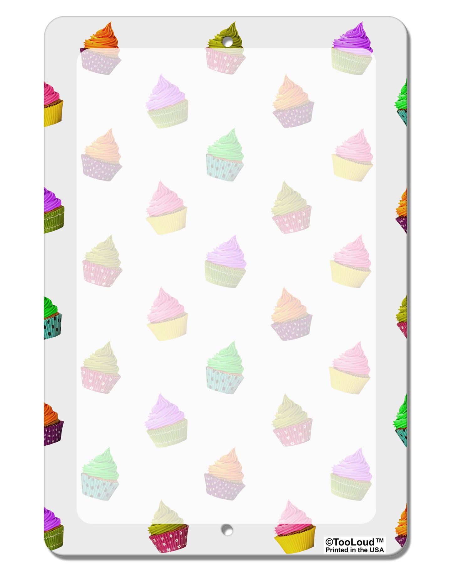 Real Cupcakes AOP Aluminum 8 x 12" Dry Erase Board Sign All Over Print-Dry Erase Board-TooLoud-White-Davson Sales