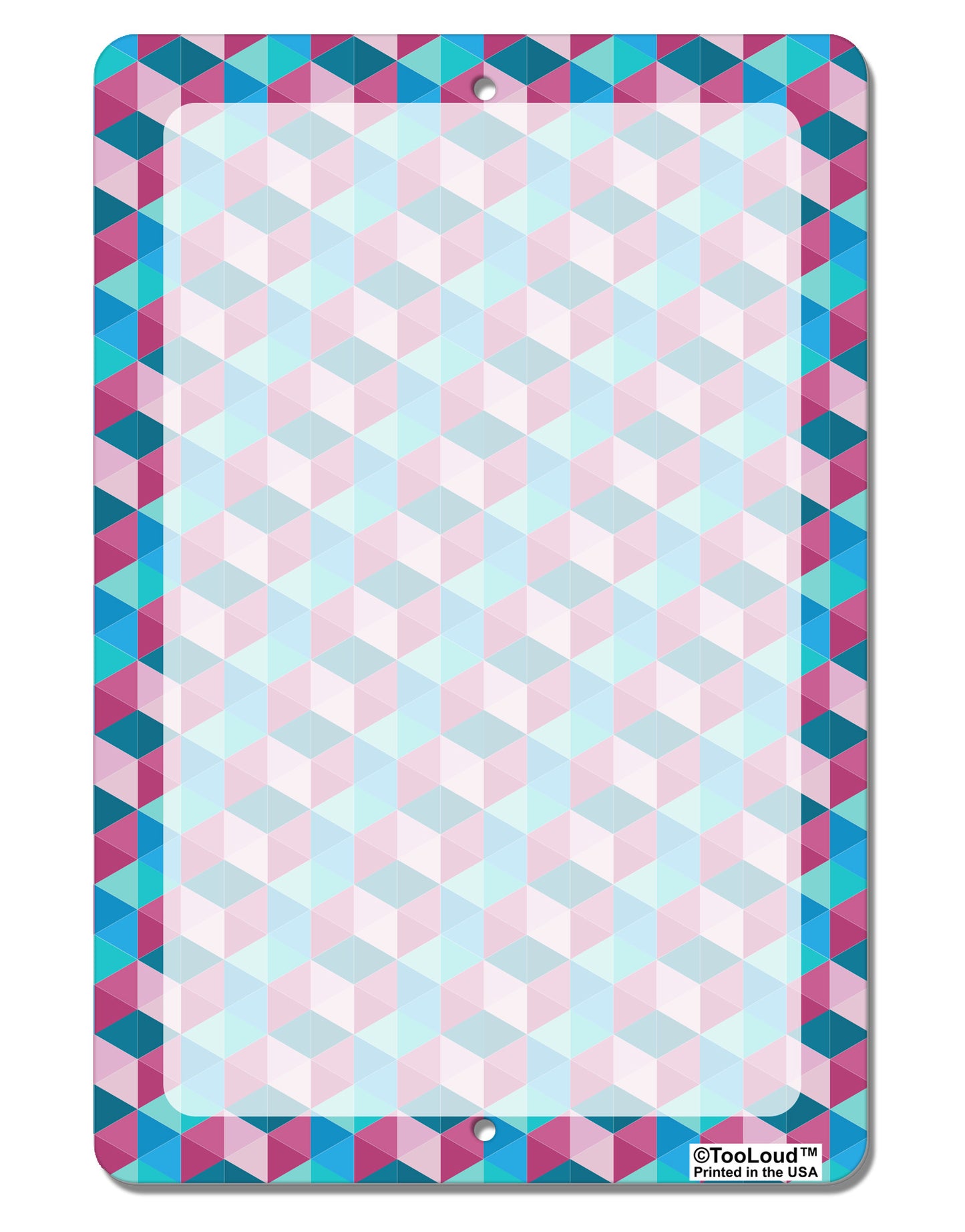 Crystalized Mosaic AOP Aluminum 8 x 12" Dry Erase Board Sign All Over Print-Dry Erase Board-TooLoud-White-Davson Sales