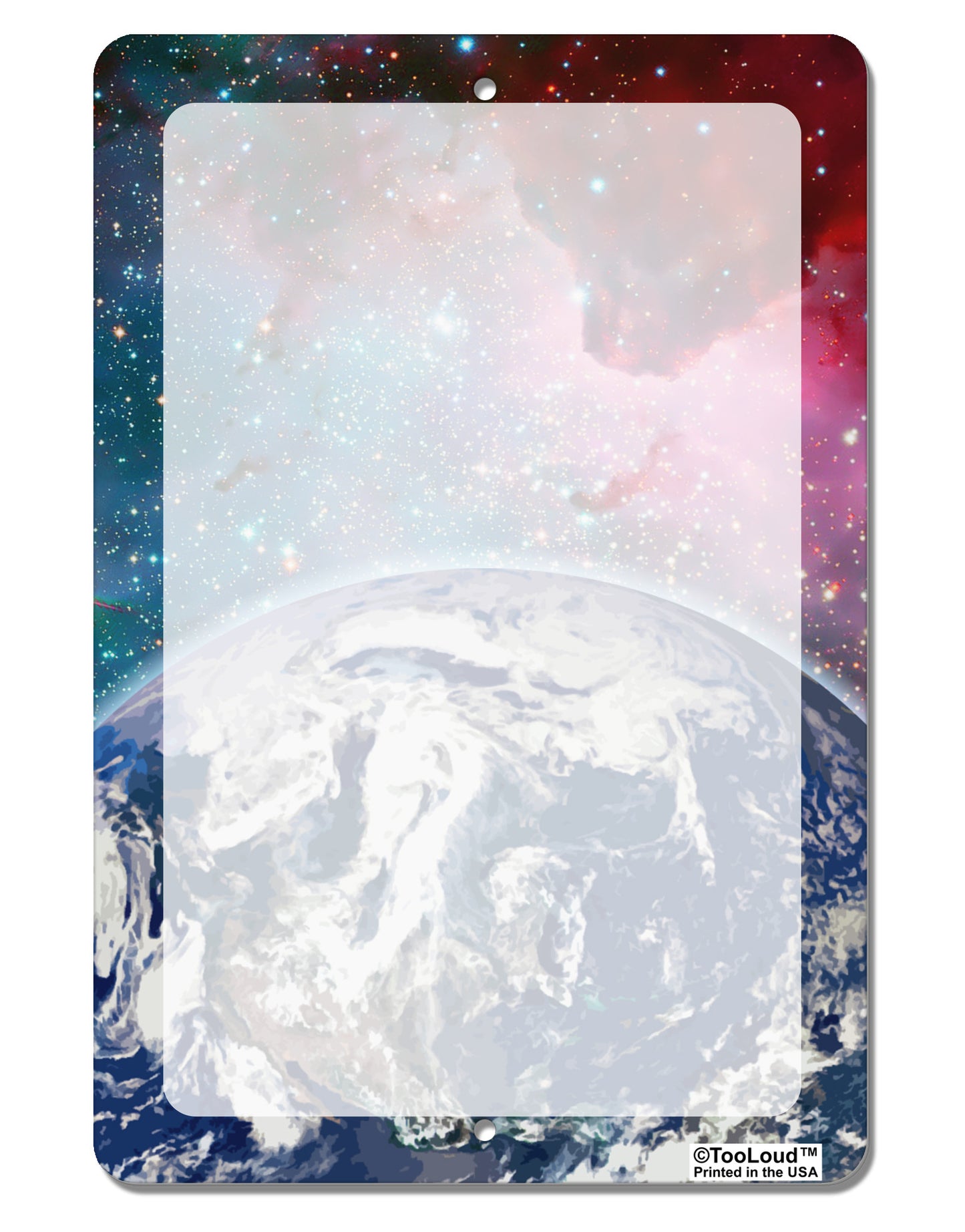 Fantasy Galactic Earth All Over Aluminum 8 x 12" Dry Erase Board Sign All Over Print by TooLoud-Dry Erase Board-TooLoud-White-Davson Sales
