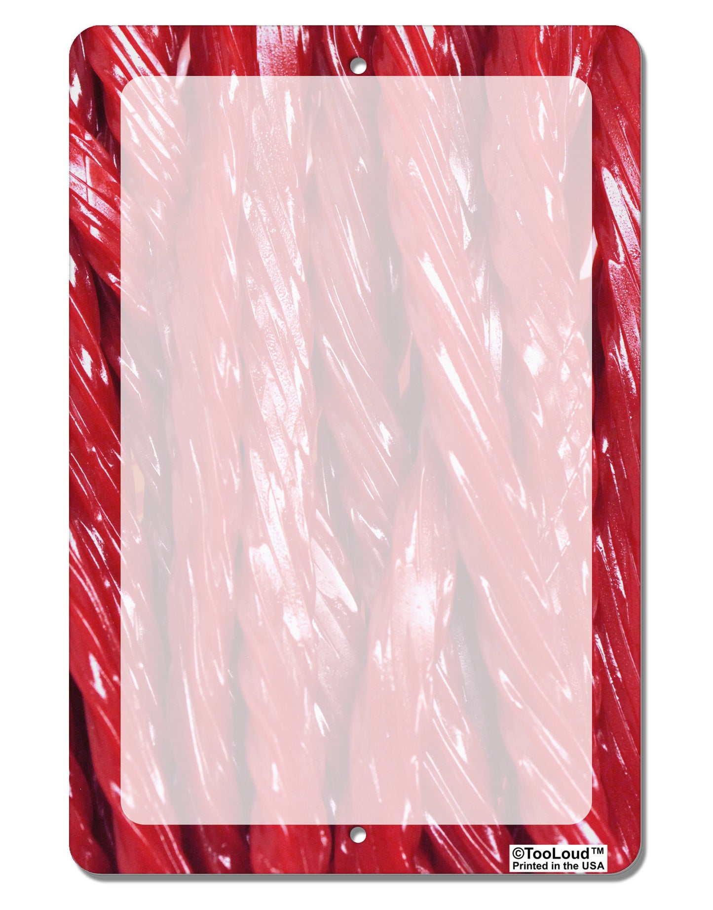 Red Rope Candy All Over Aluminum 8 x 12" Dry Erase Board Sign All Over Print-Dry Erase Board-TooLoud-White-Davson Sales