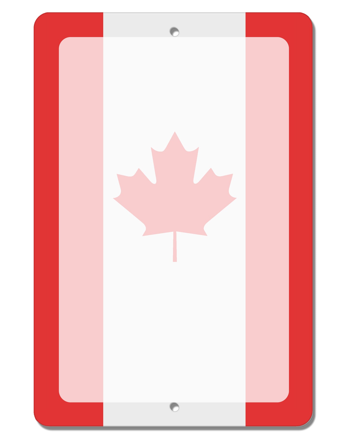 Canadian Flag All Over Aluminum 8 x 12" Dry Erase Board Sign All Over Print by TooLoud-Dry Erase Board-TooLoud-White-Davson Sales