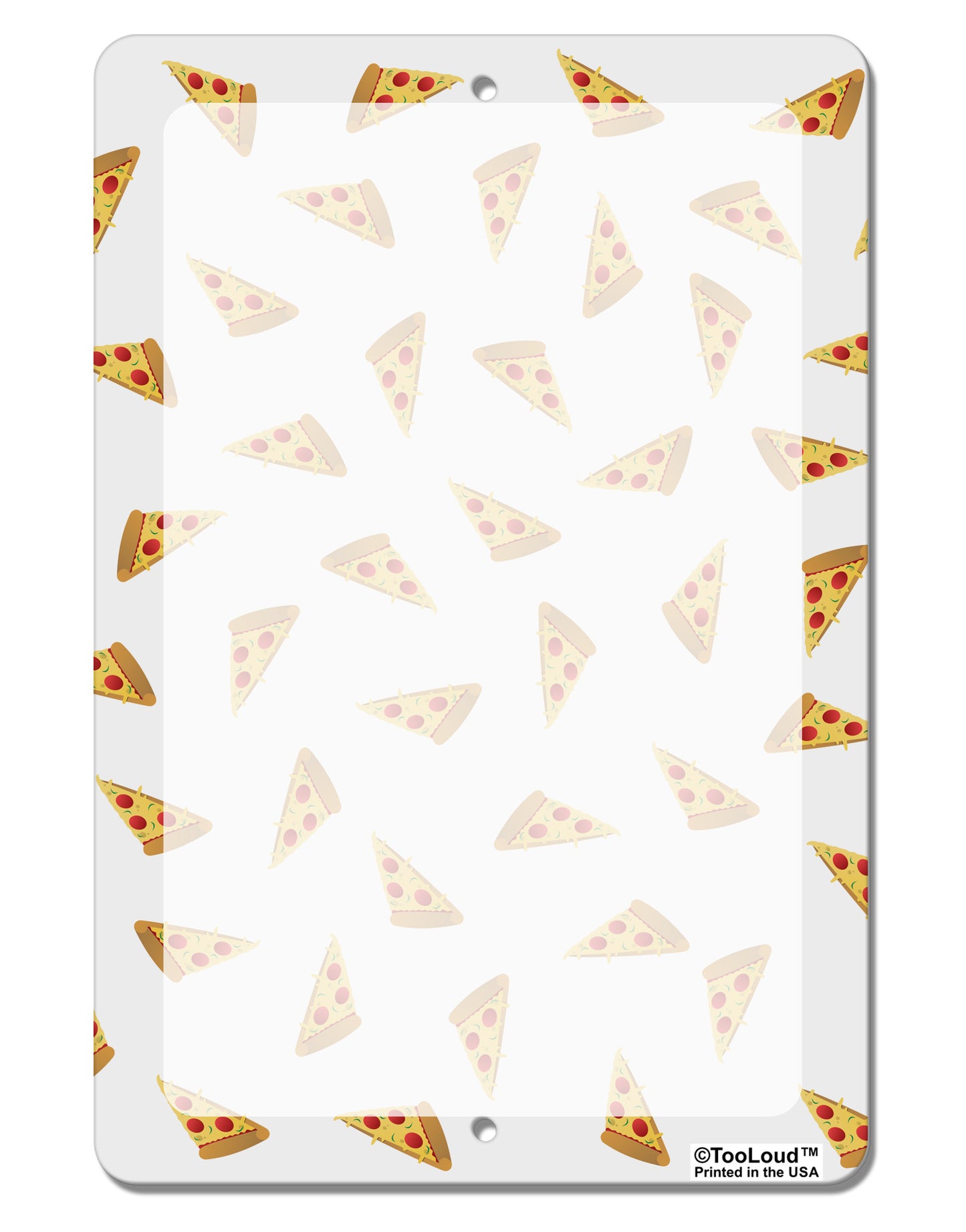 Pizza Slices AOP Aluminum 8 x 12" Dry Erase Board Sign All Over Print-Dry Erase Board-TooLoud-White-Davson Sales