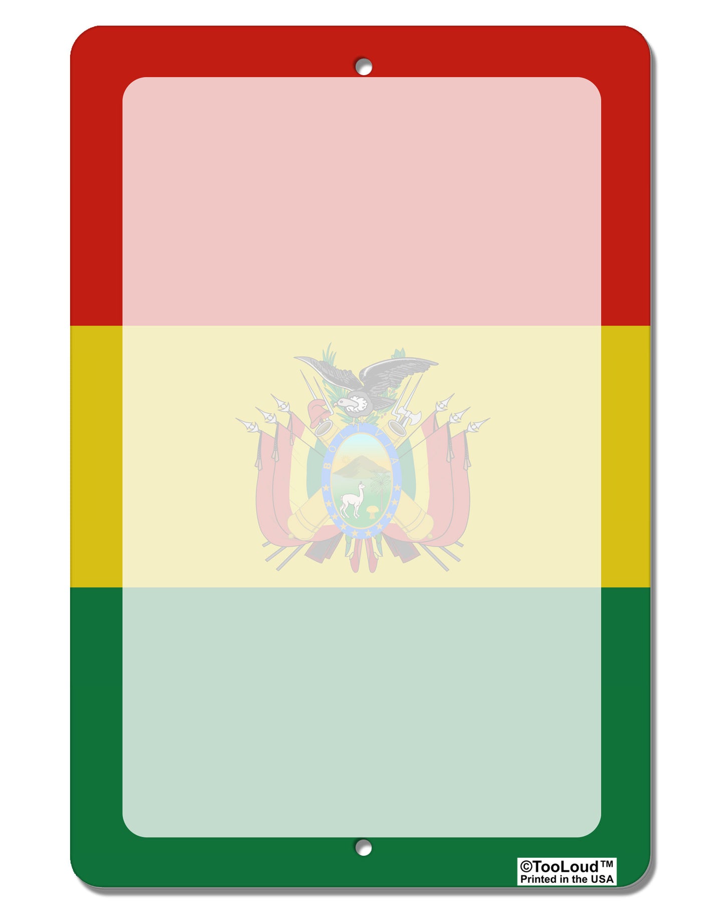 Bolivia Flag AOP Aluminum 8 x 12" Dry Erase Board Sign All Over Print-Dry Erase Board-TooLoud-White-Davson Sales