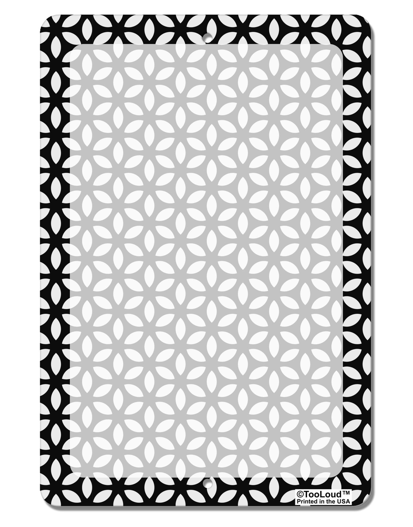 Tetra Circle Tesseract Aluminum 8 x 12" Dry Erase Board Sign All Over Print-Dry Erase Board-TooLoud-White-Davson Sales