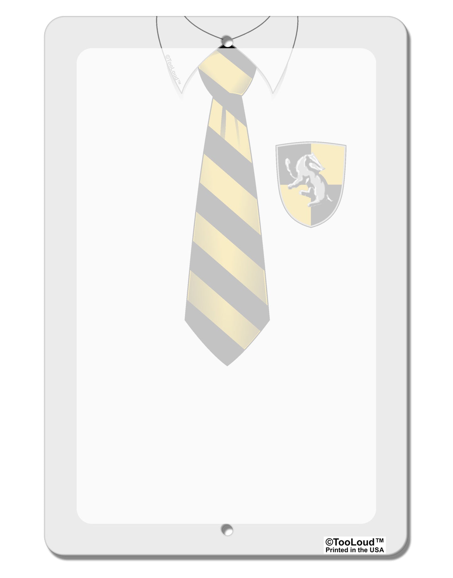 TooLoud Wizard Uniform Yellow and Black AOP Aluminum 8 x 12" Dry Erase Board Sign All Over Print-Dry Erase Board-TooLoud-White-Davson Sales
