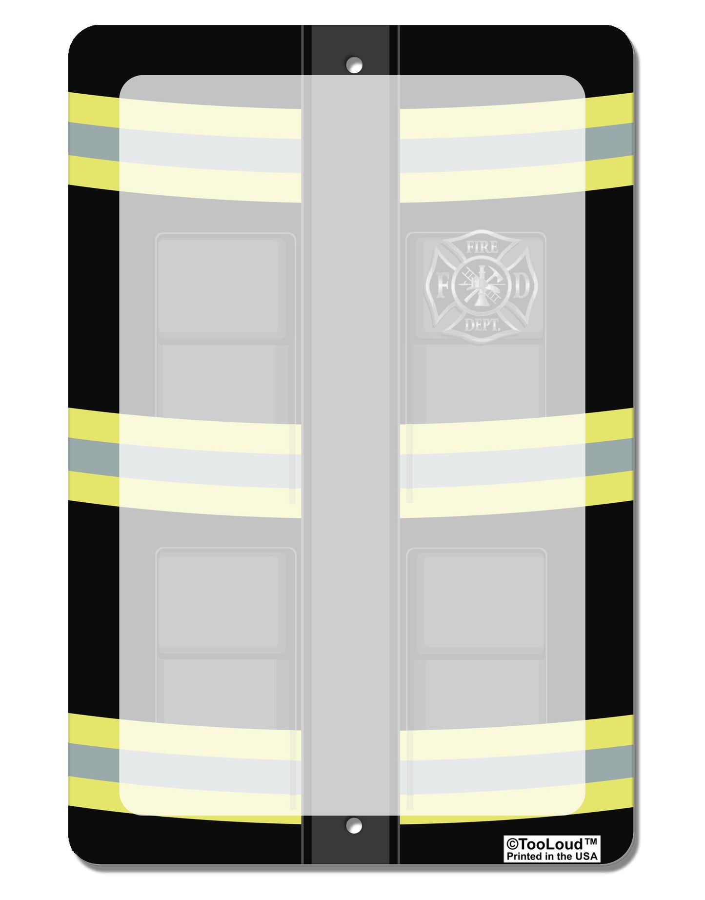 Firefighter Black AOP Aluminum 8 x 12" Dry Erase Board Sign All Over Print-Dry Erase Board-TooLoud-White-Davson Sales