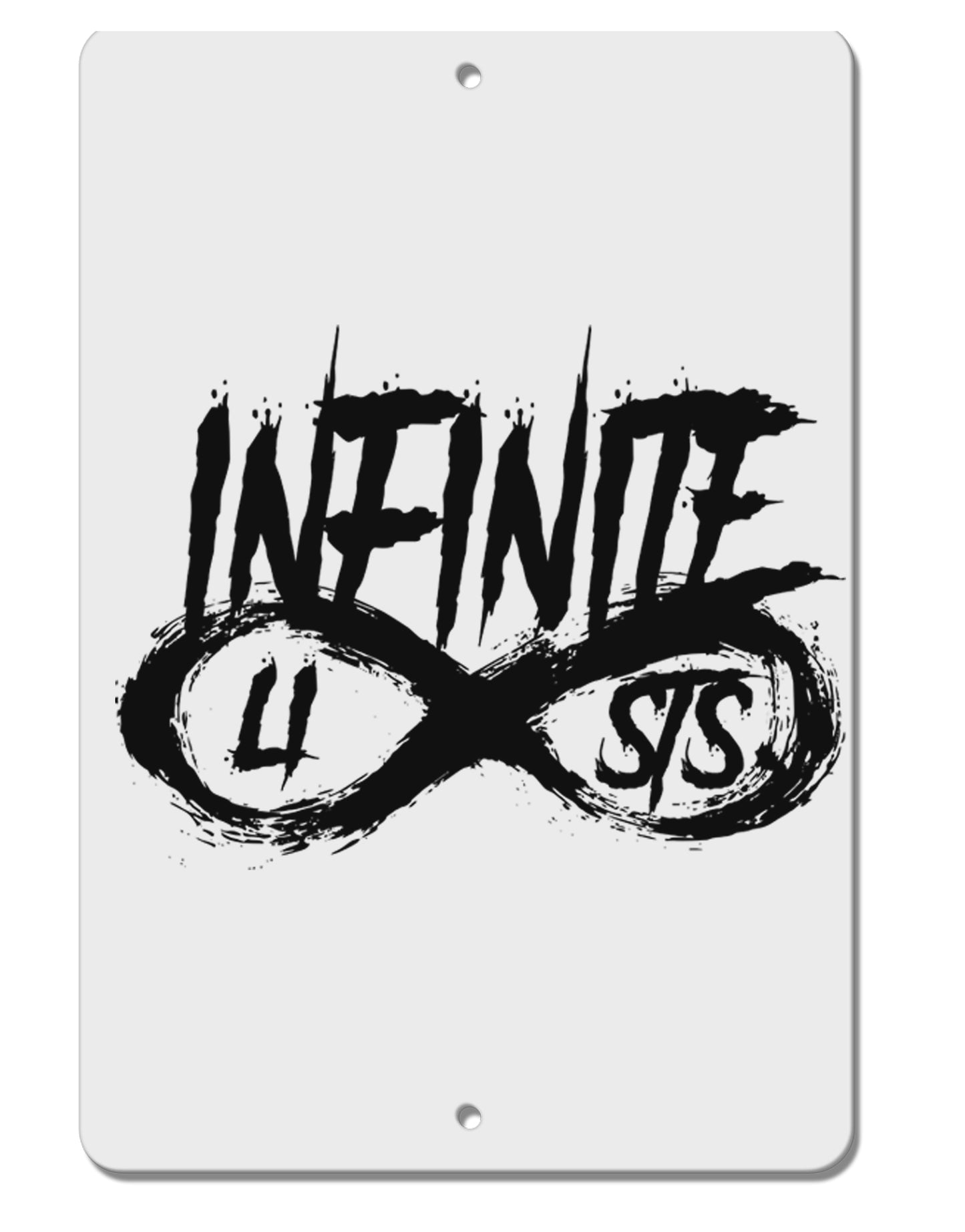 Infinite Lists Aluminum 8 x 12" Sign by TooLoud-TooLoud-White-Davson Sales