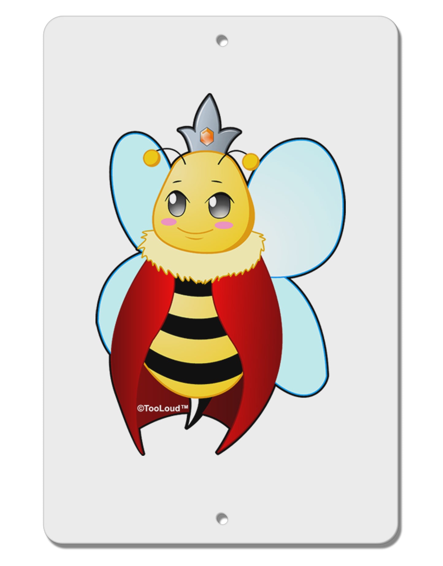 Queen Bee Mothers Day Aluminum 8 x 12" Sign by TooLoud-TooLoud-White-Davson Sales
